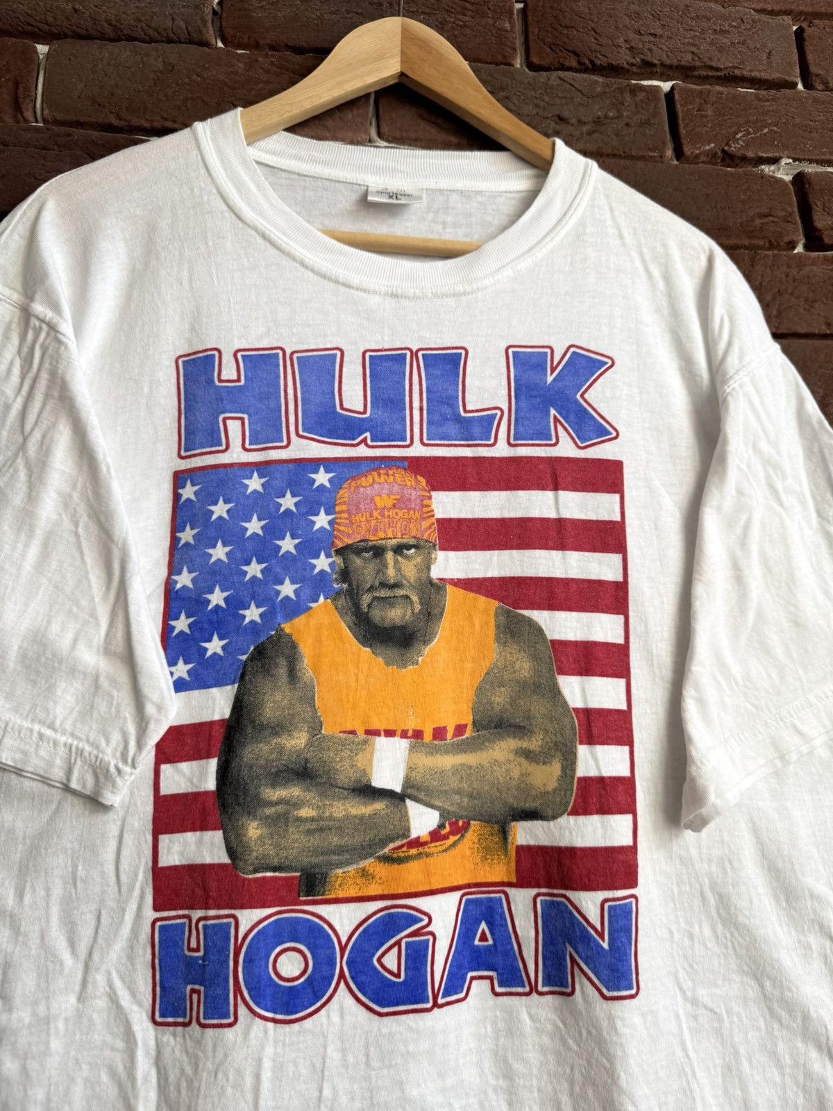 WWE Hulk Hogan Rules WWE WWF Vintage 90s Rare Wrestling T Shirt Size US L / EU 52-54 / 3 - 4 Thumbnail