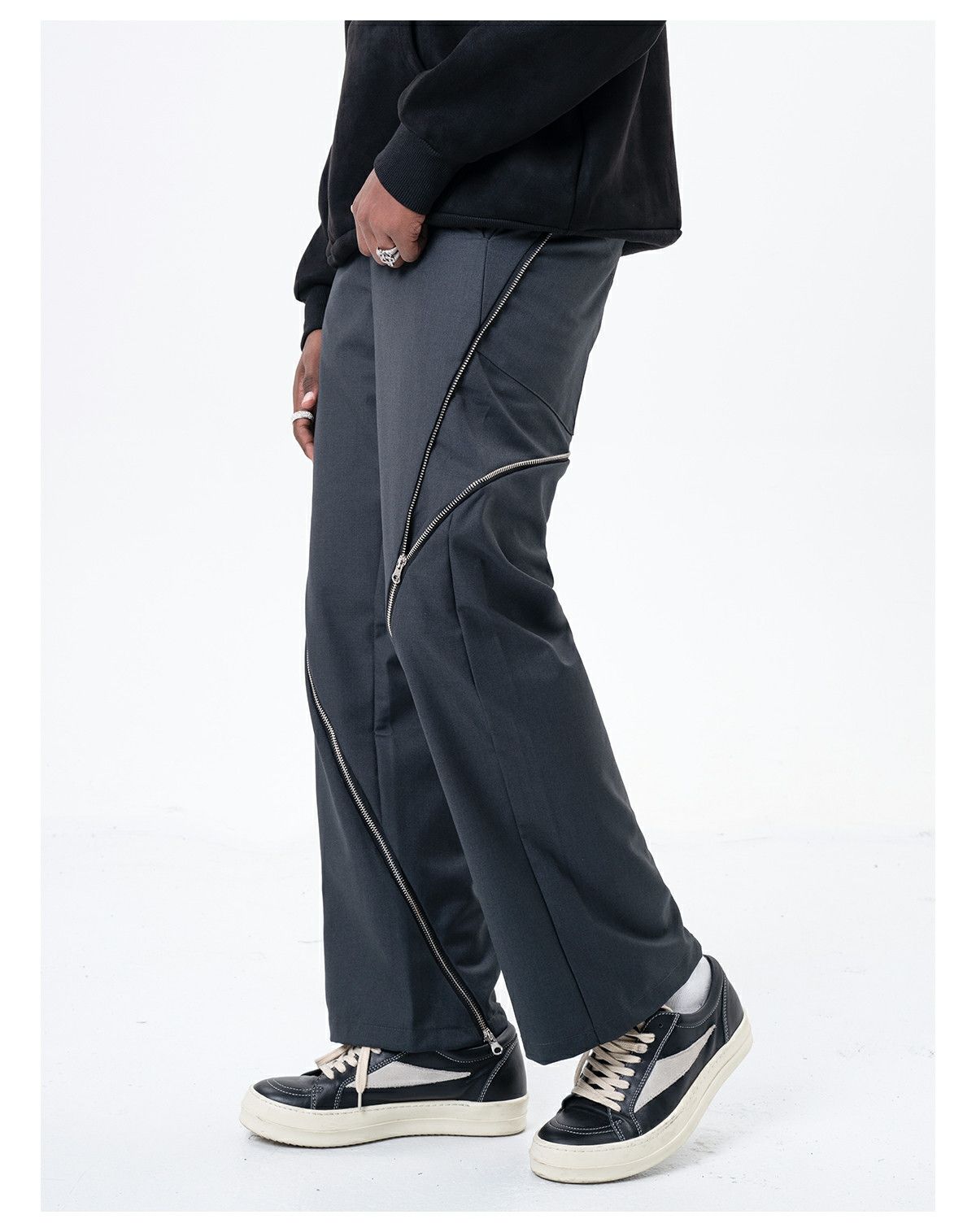 Designer × Japanese Brand × Vintage urban dance utility zipper punk yuppie pants Size US 28 / EU 44 - 3 Thumbnail