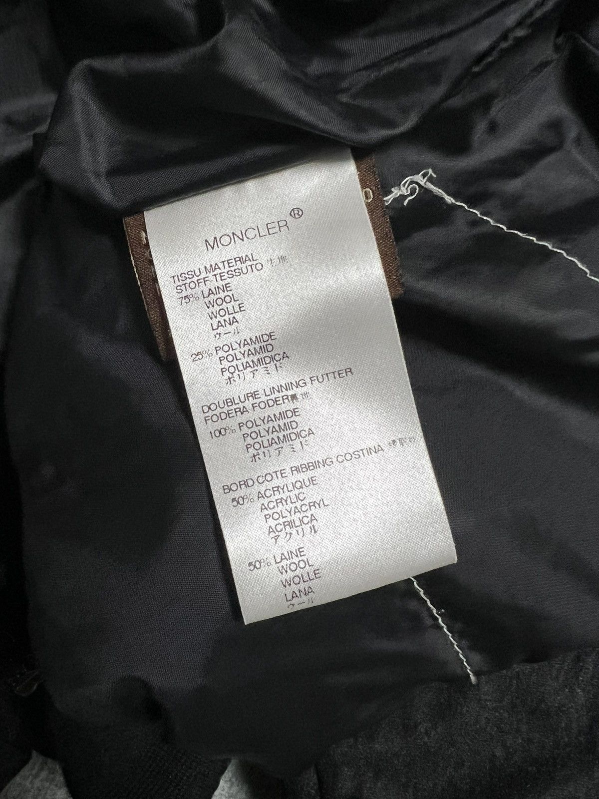 Moncler Moncler down jacket black L wool Size L / US 10 / IT 46 - 7 Thumbnail