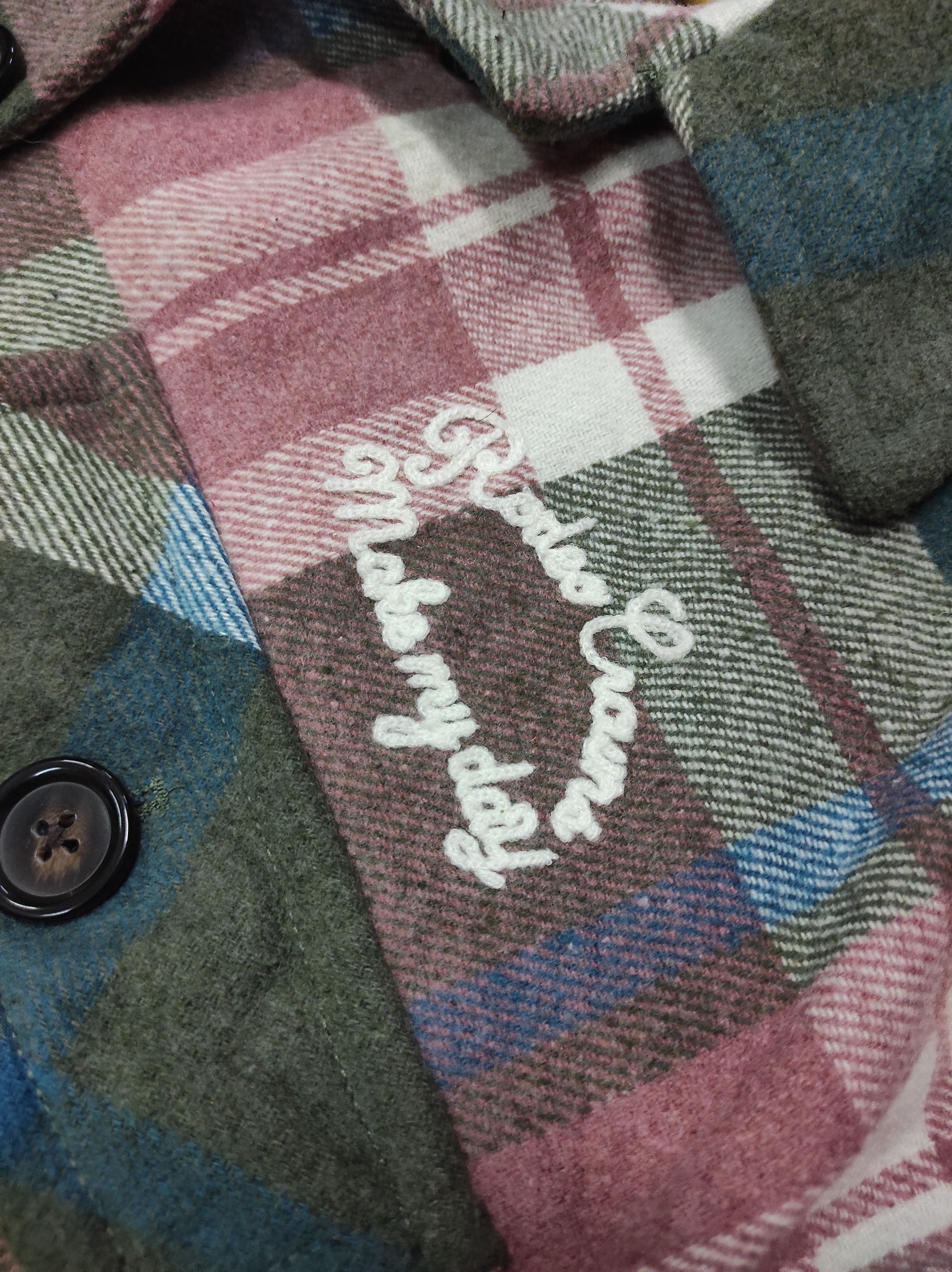 Japanese Brand RODEO CROWNS PLAID OVERSIZED FLANNEL SHIRT Size ONE SIZE - 4 Thumbnail