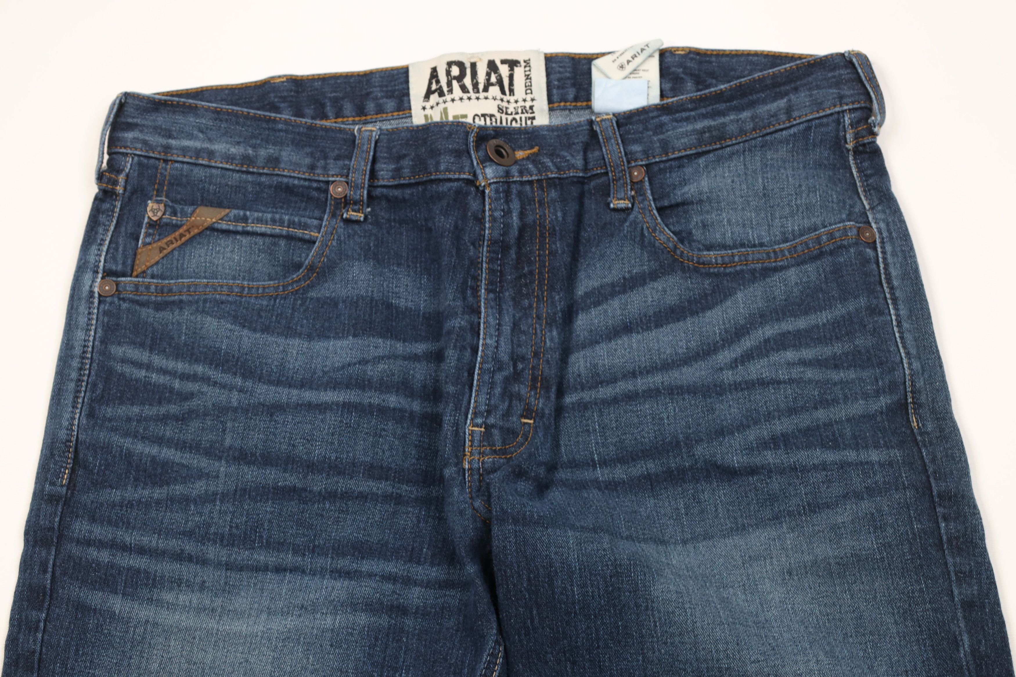 Ariat Ariat Denim M5 Slim Straight Leg Stretch Denim Jeans Blue Size US 36 / EU 52 - 2 Thumbnail