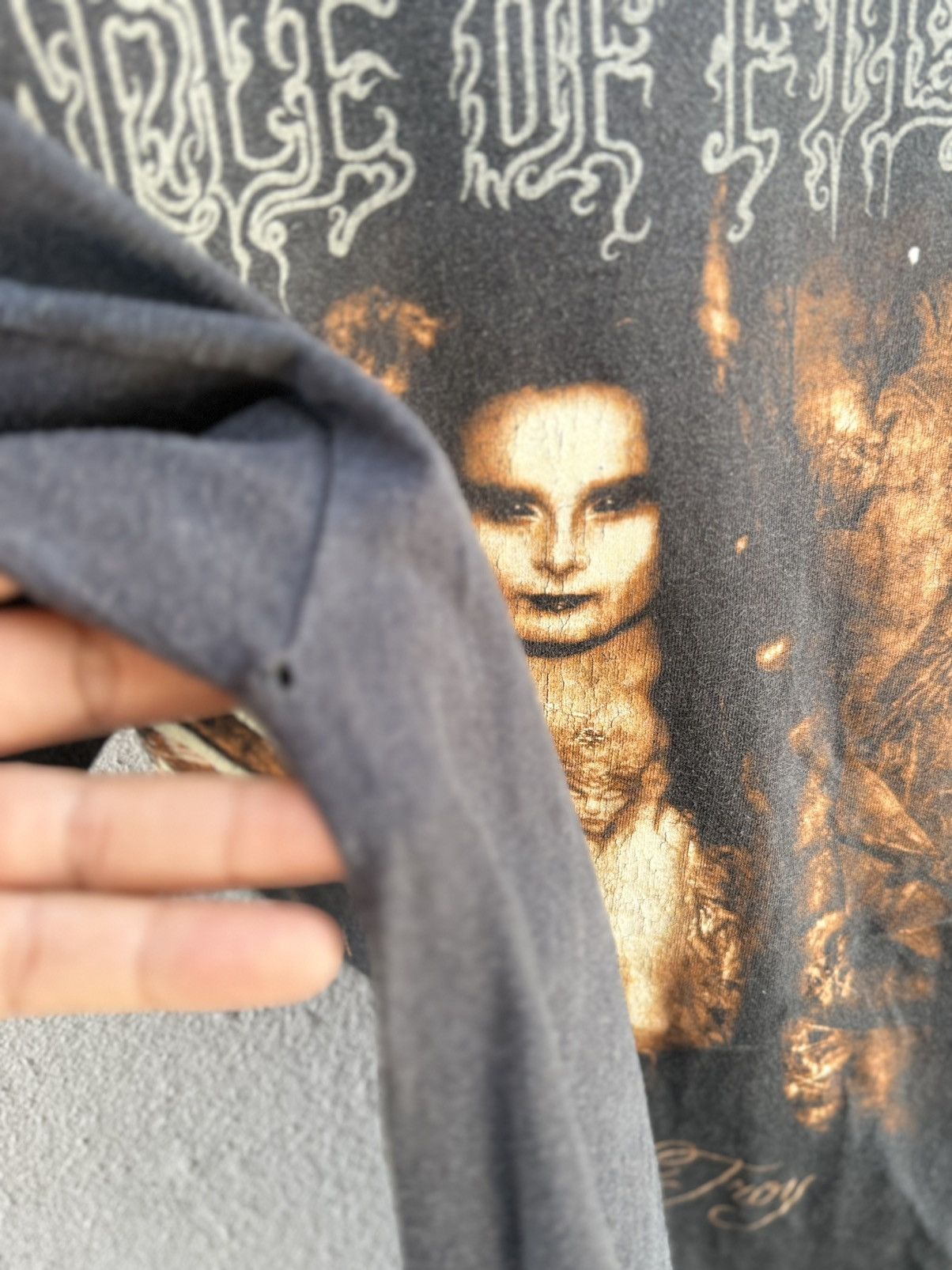 Band Tees Thrashed Vintage Cradle Of Filth Distressed Faded Tee Size US L / EU 52-54 / 3 - 10 Thumbnail