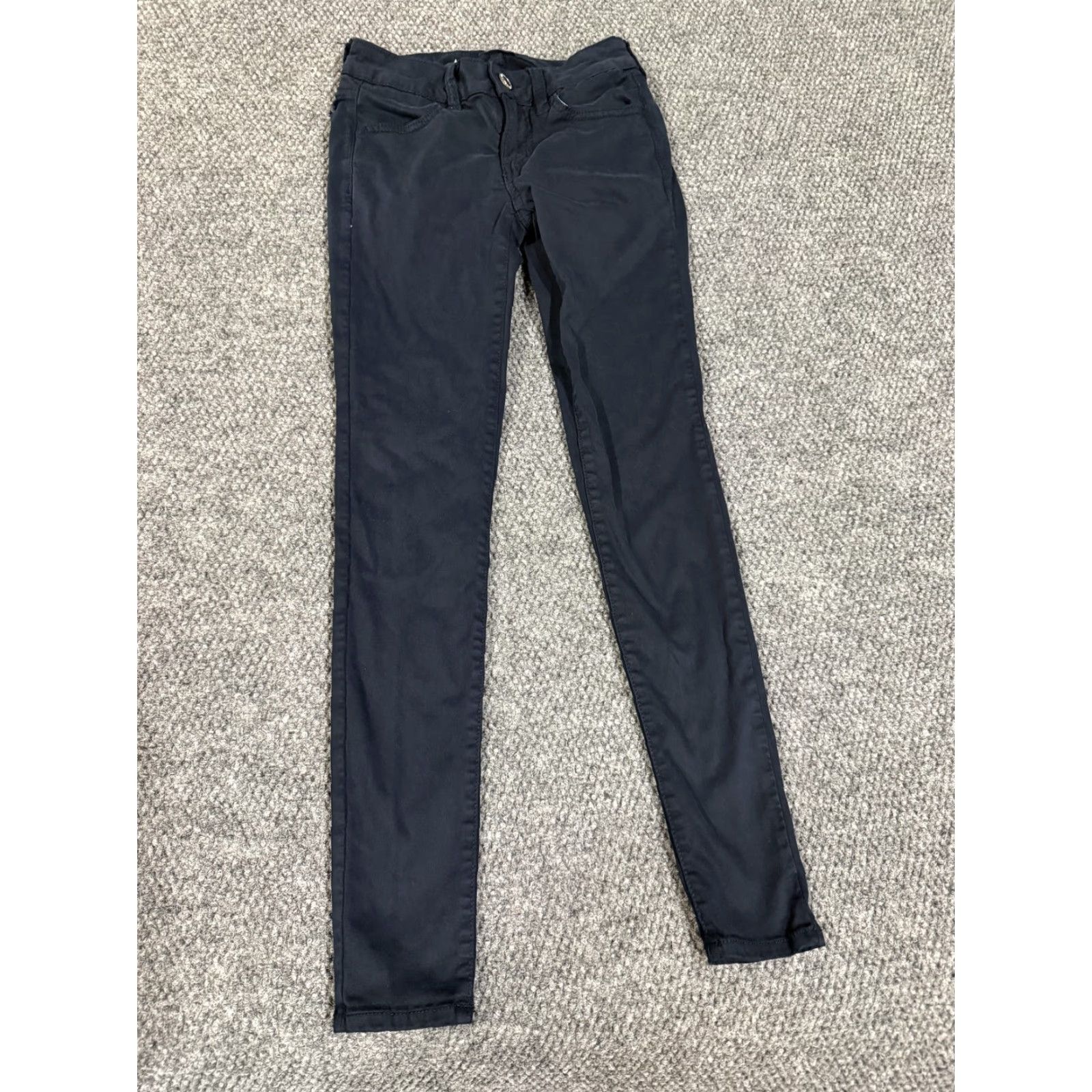 American Eagle Outfitters VINTAGE? No. American Eagle Outfitters Jeans Womens 00 Dark Blue Jegging Super Stretch Denim Jeans 5-Pocket Pocket Womens Mens? Size 24" / US 00 / IT 34 - 2 Thumbnail