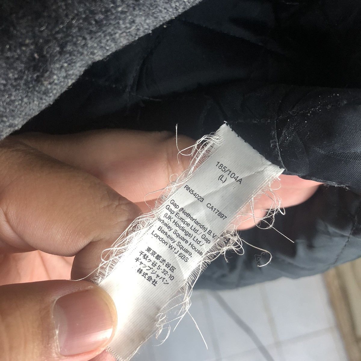 Gap Gap Grey Heavy Coat Hoodie #A1452 Size US L / EU 52-54 / 3 - 12 Thumbnail