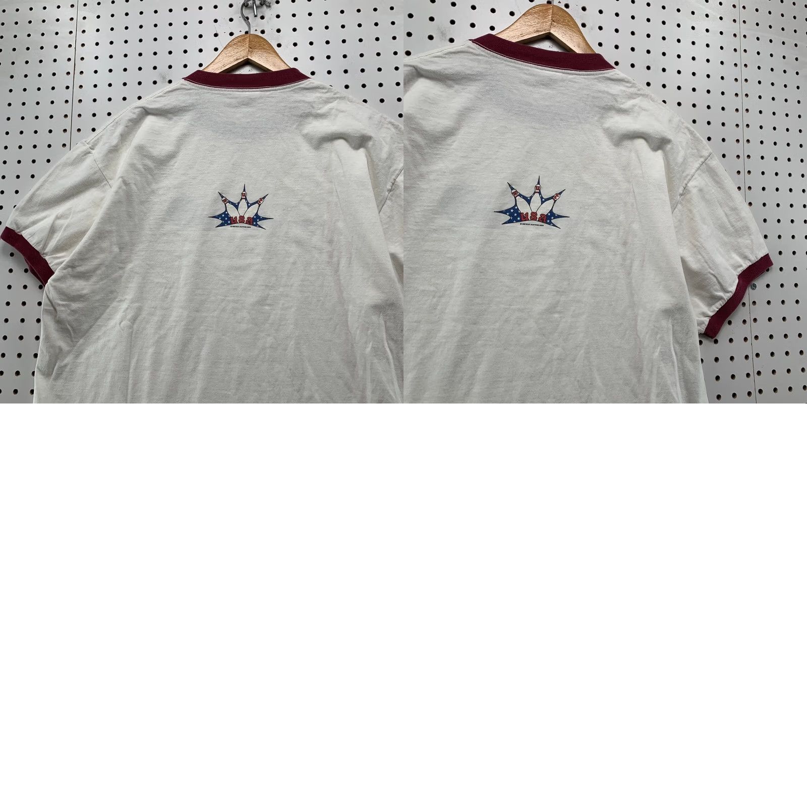 TEE JAYS VINTAGE White Urban Trash America Shirt Mens XL WUT Bowling Graphic Skate 90s Size US XL / EU 56 / 4 - 9 Thumbnail