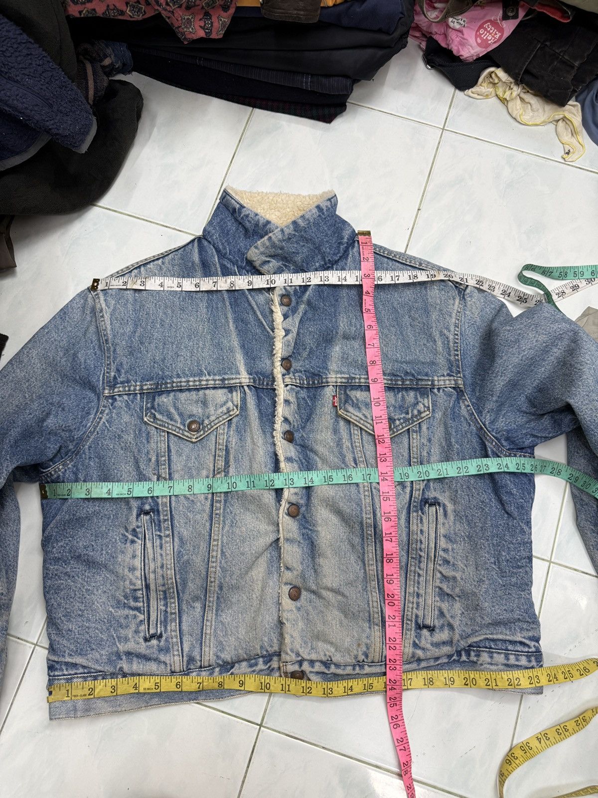 Levi's 🔥🔥🔥ARCHIVE VINTAGE 70’s LEVIS DENIM SHERPA JACKET Size US L / EU 52-54 / 3 - 14 Thumbnail