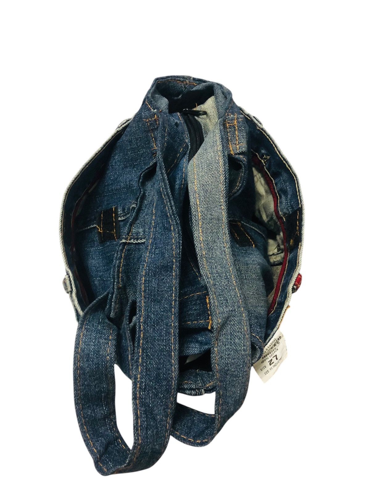 Japanese Brand Some one Red flag denim jeans tote bag Size ONE SIZE - 4 Thumbnail