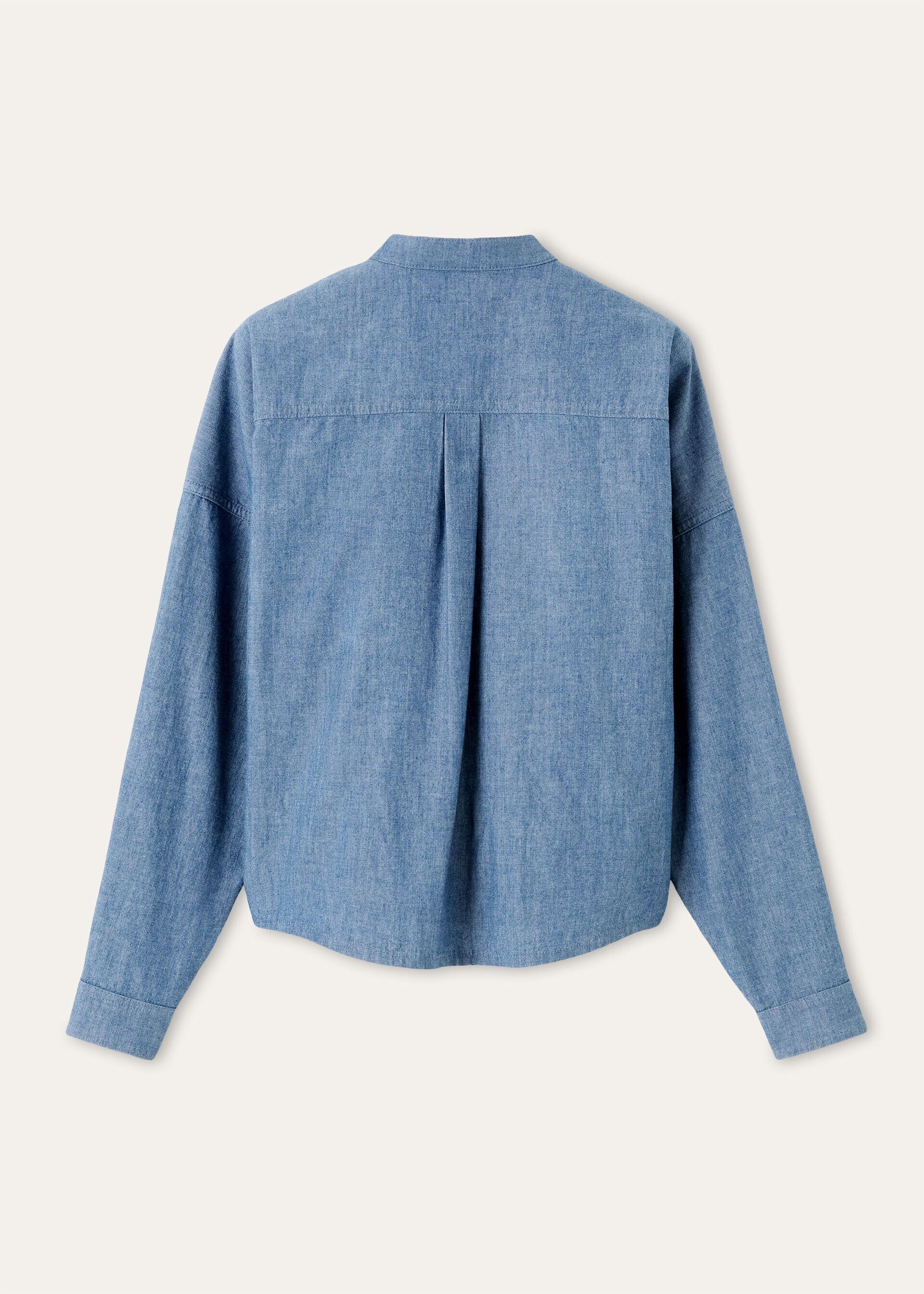 Loro Piana os11x0426 FAQ7740 Gyles Shirt in Aquifer Melange Size L / US 10 / IT 46 - 2 Thumbnail
