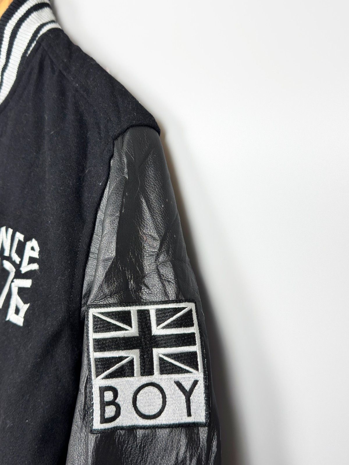 Boy London Boy Tape London Eagle Varsity Wool Bomber Black Jacket Size US S / EU 44-46 / 1 - 10 Thumbnail
