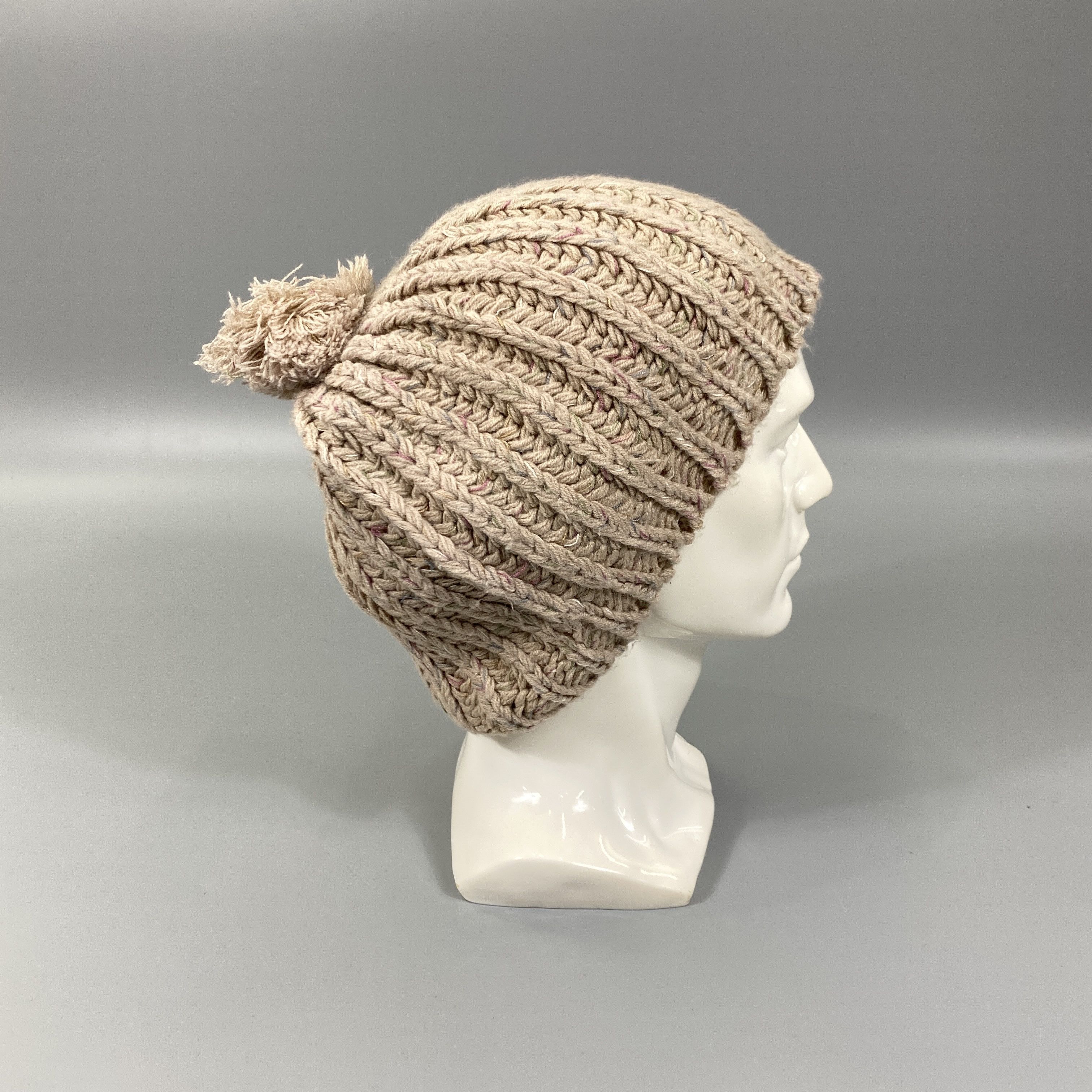 Japanese Brand Knitted Beanie Hat With Pom Pom -BN834 Size ONE SIZE - 3 Thumbnail