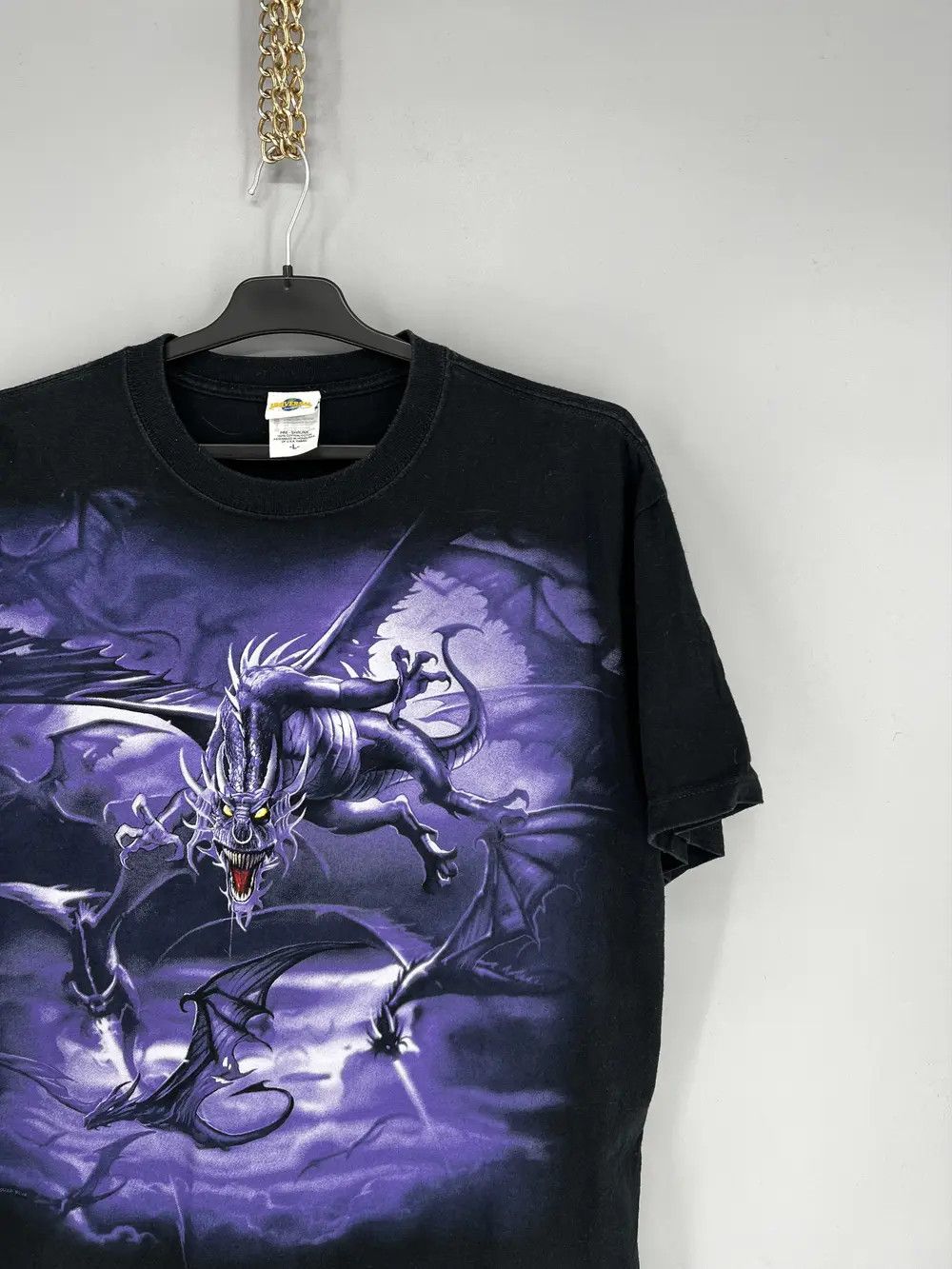 Liquid Blue Liquid Blue Vintage Dragon Shirt Men Gothic Graphic Tee 2002 Size US L / EU 52-54 / 3 - 5 Thumbnail