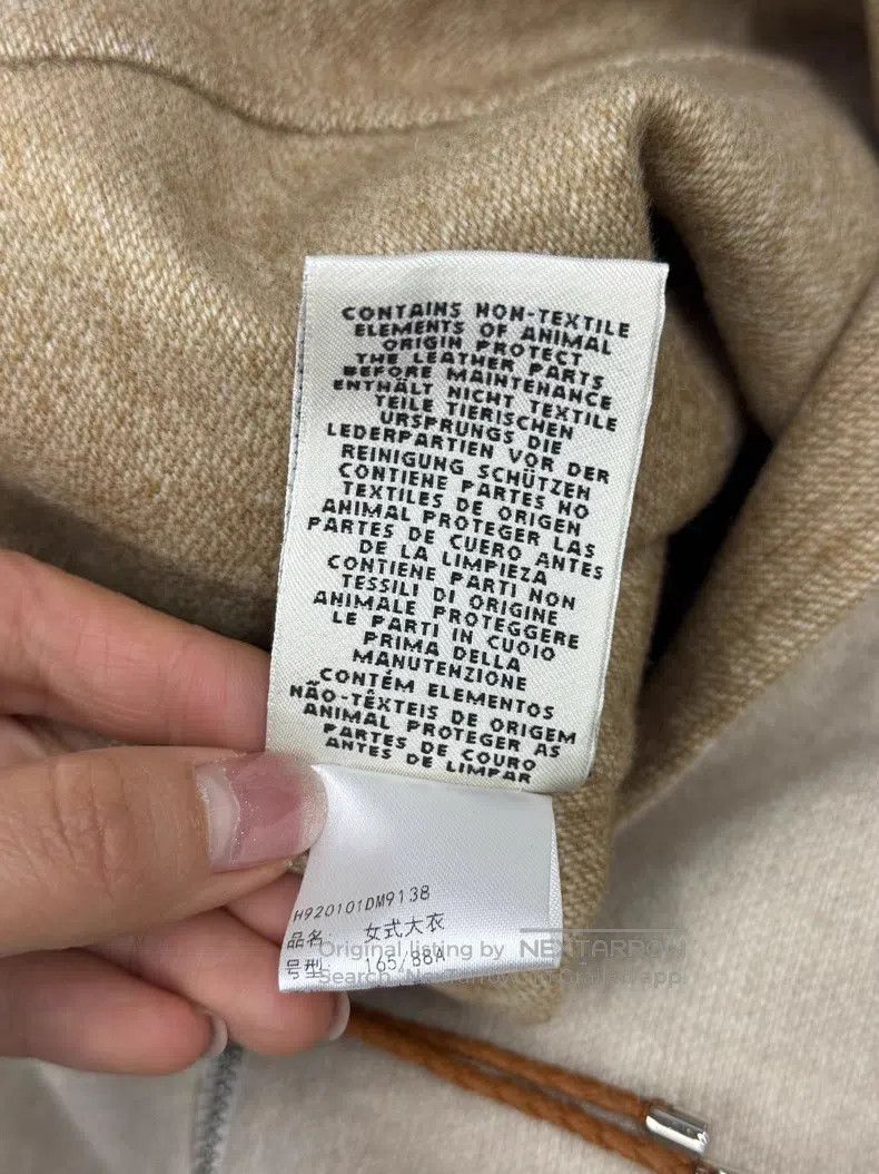 Hermes Hermes Oatmeal Double-faced Cashmere Coat Size XS / US 0-2 / IT 36-38 - 6 Thumbnail