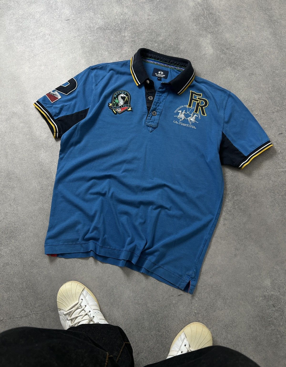 La Martina La Martina Moorea big logo polos chief keef style y2k Size US L / EU 52-54 / 3 - 1 Thumbnail