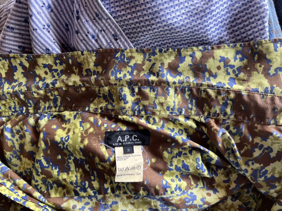 A.P.C. Vintage A.P.C. Made in France Camouflage Long Sleeve Shirt Size US M / EU 48-50 / 2 - 19 Thumbnail
