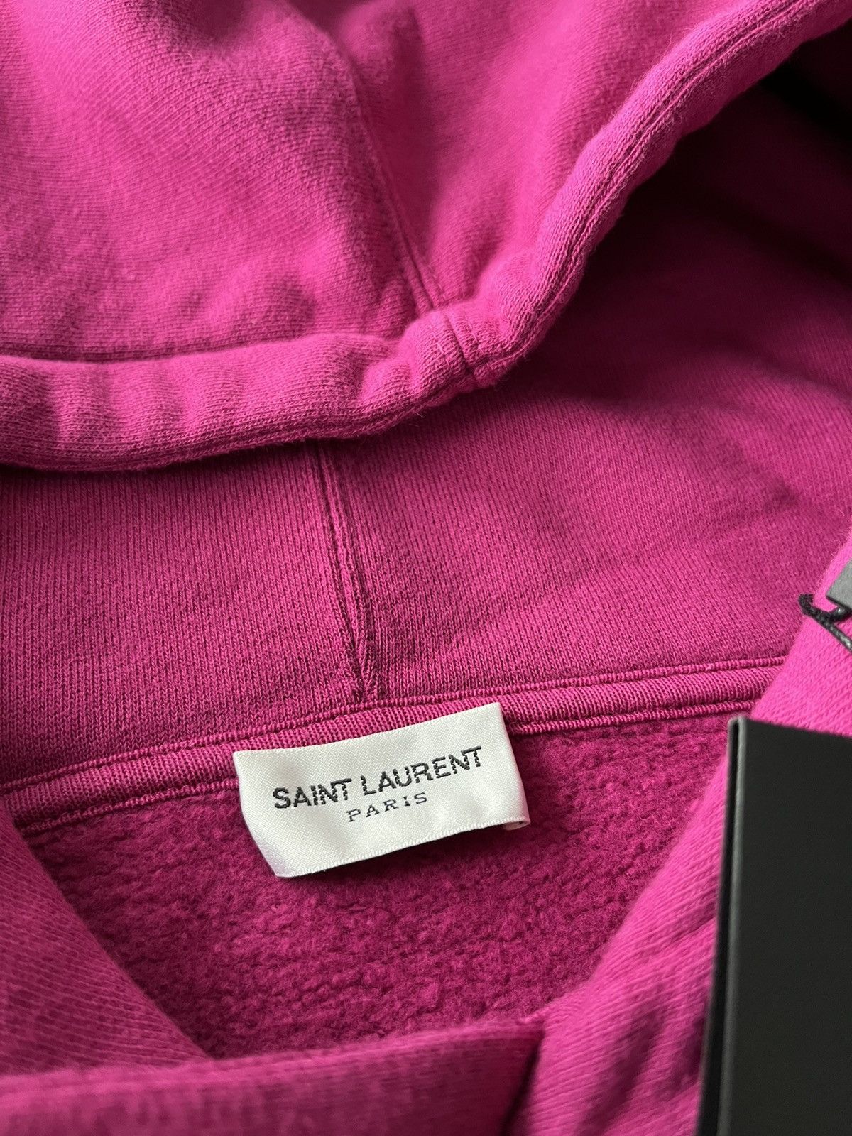 Hedi Slimane × Saint Laurent Paris × Yves Saint Laurent Rare Brand New Rive Gauche Saint Laurent Logo Hoodie Runway Size US XL / EU 56 / 4 - 5 Thumbnail
