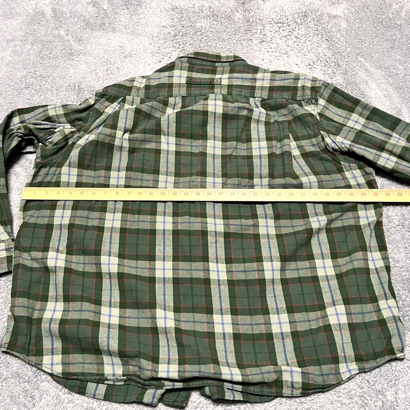 Duluth Trading Company Duluth Trading Flannel Shirt Mens 3XL Green Plaid Free Swingin Relaxed Fit Size US XXL / EU 58 / 5 - 6 Thumbnail