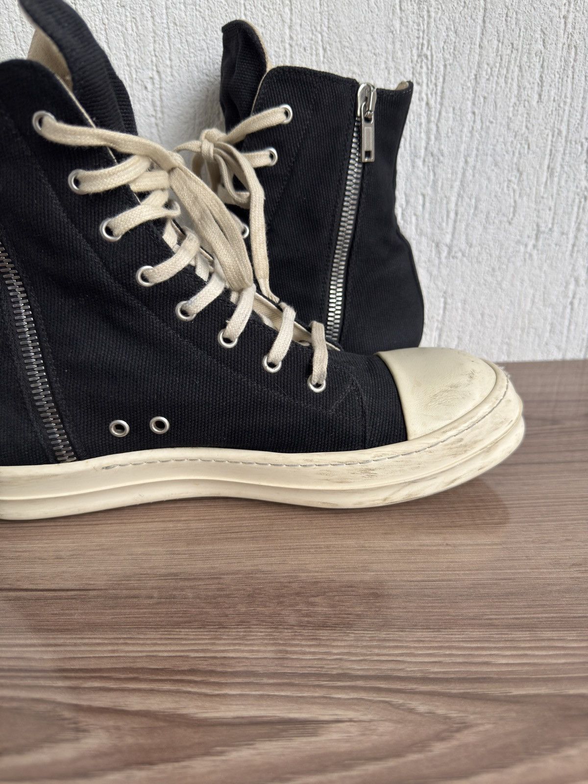 Rick Owens Drkshdw Canvas drkshdw Ramones Size US 10.5 / EU 43-44 - 18 Thumbnail