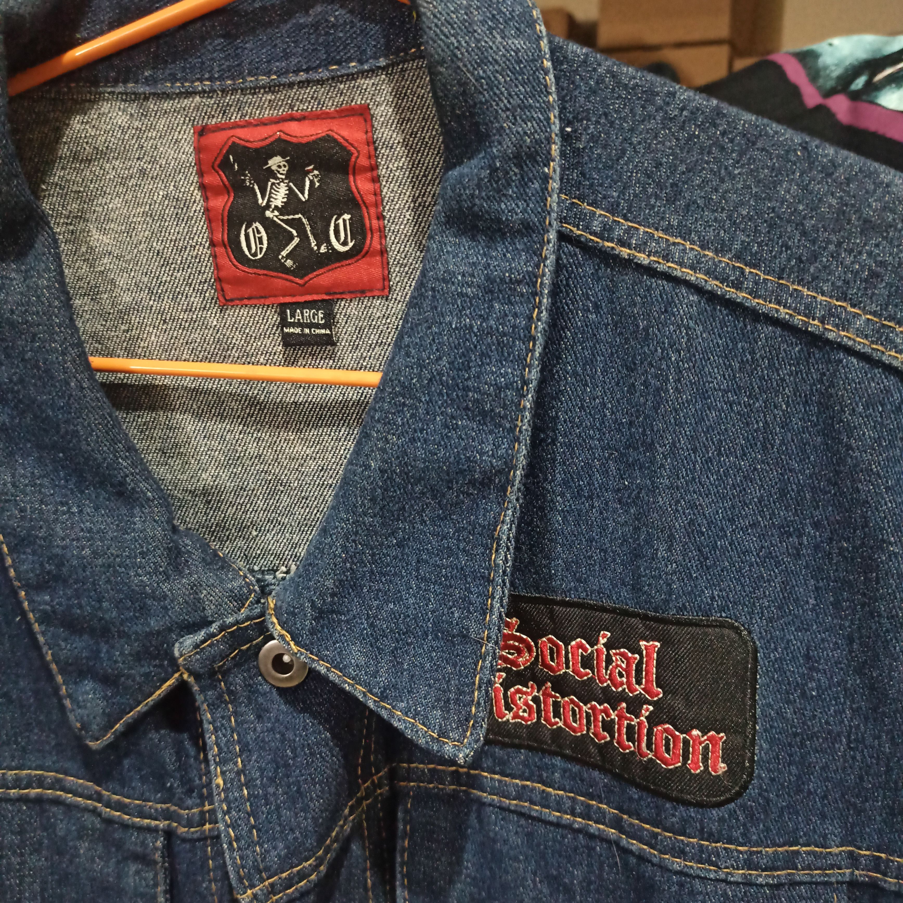 Vintage Vintage Social Distortion Vest Jacket Size US L / EU 52-54 / 3 - 3 Thumbnail