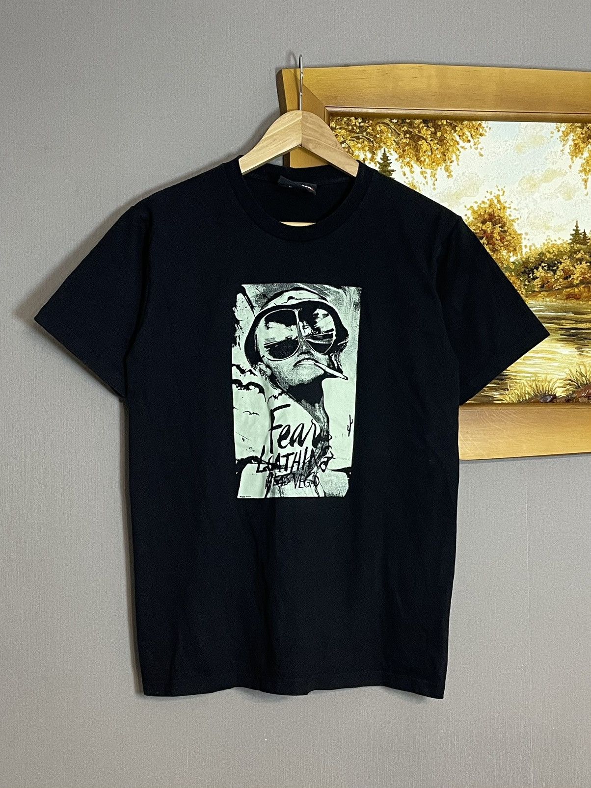 Band Tees Vintage Fear And Loathing In Las Vegas Graphic Black T-shirt Size US M / EU 48-50 / 2 - 2 Thumbnail