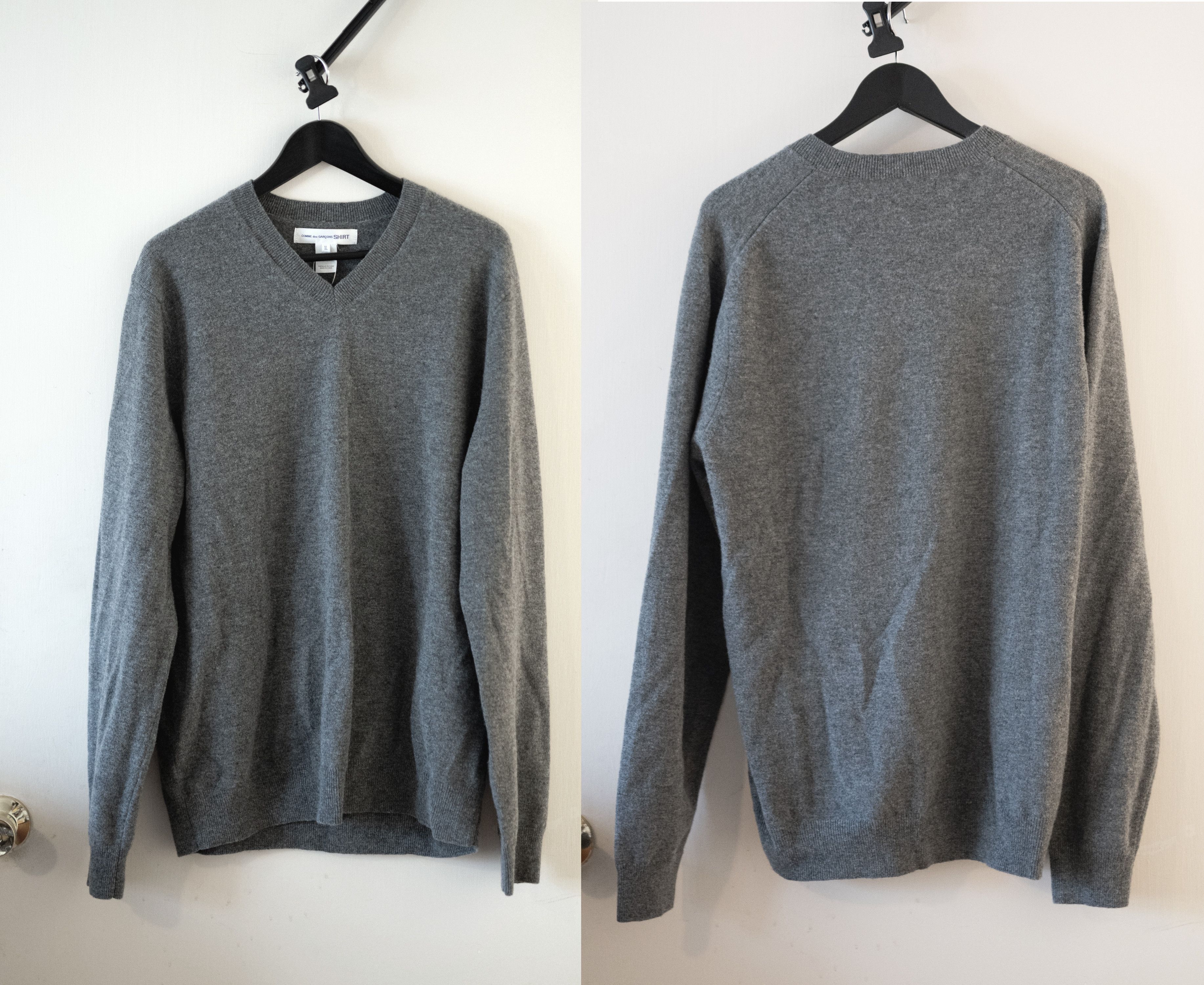 Comme des Garcons SHIRT NEW Comme Des Garcons Shirt Men Wool Knitted Sweater Size XL Size US L / EU 52-54 / 3 - 1 Thumbnail