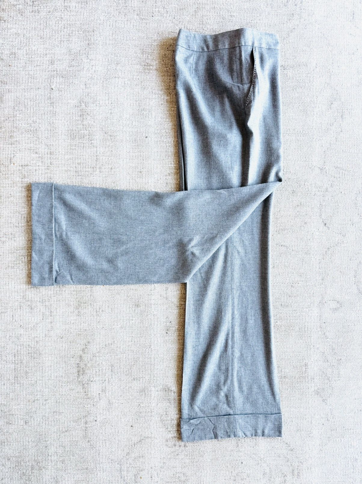 Blumarine Bluegirl by Blumarine crust trim cuffed gray trousers 42 Size 28" / US 6 / IT 42 - 7 Thumbnail