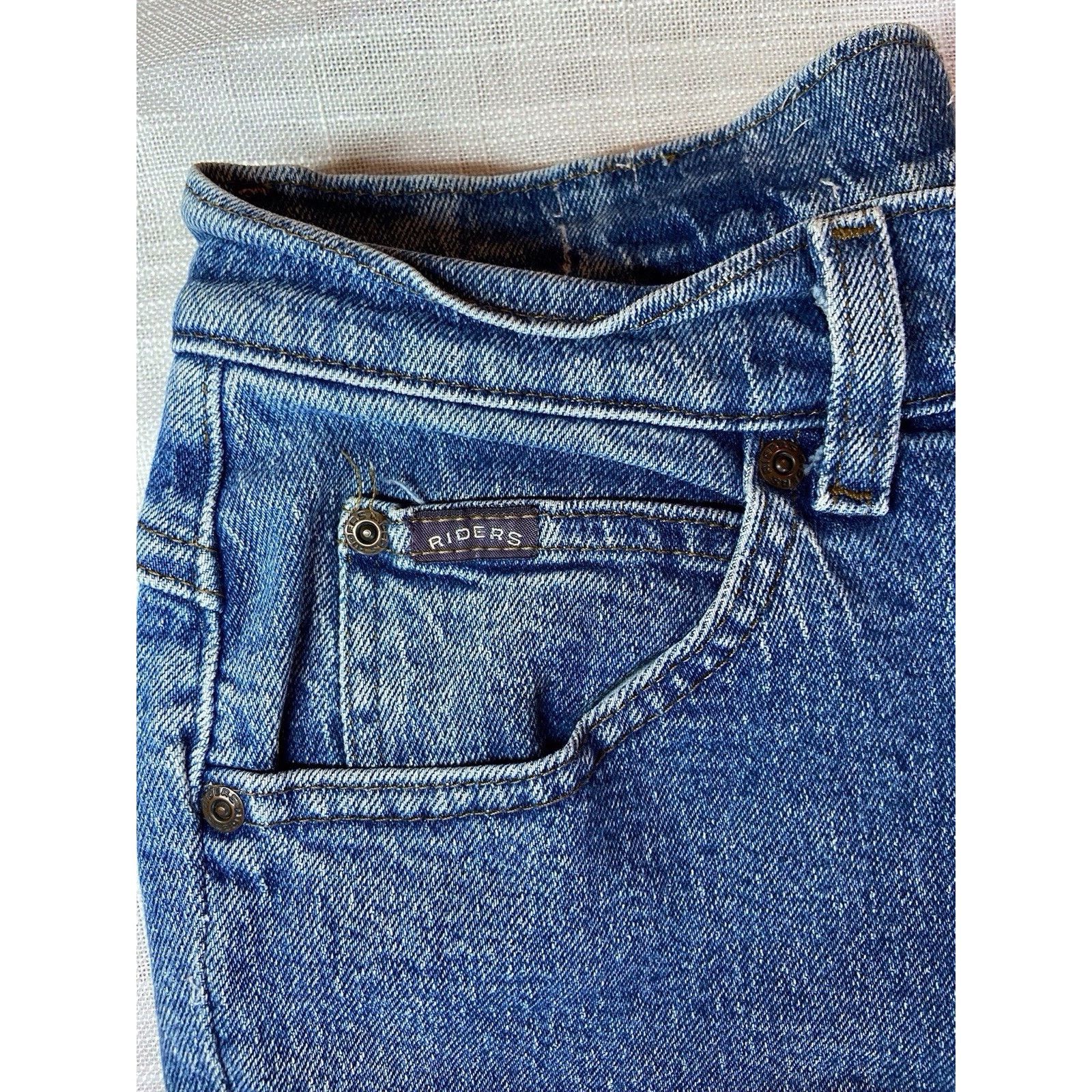 Rider Boot Co. Vintage Riders blue denim jeans Size S Size 28" / US 6 / IT 42 - 3 Thumbnail