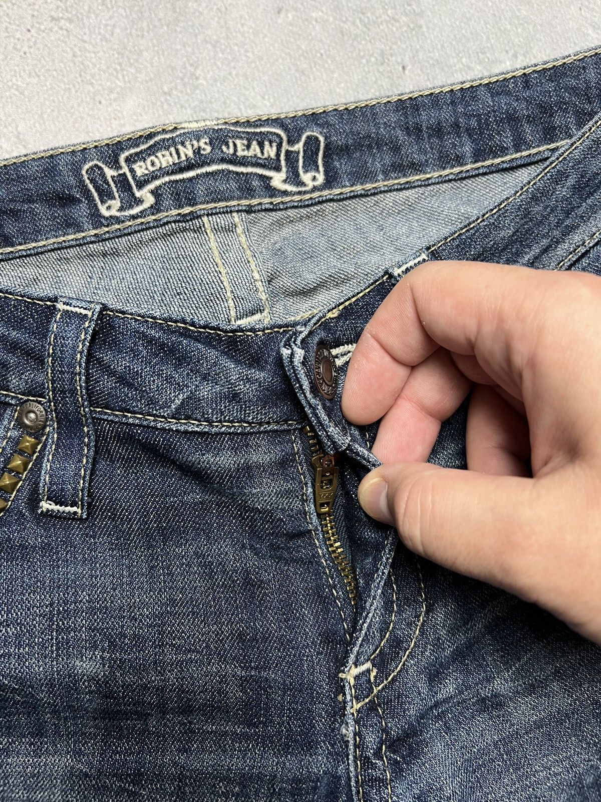 Vintage Robin’s Jean 00s Jeans y2k Made in USA 90s Rare Hype Swag Size 27" / US 4 / IT 40 - 15 Thumbnail
