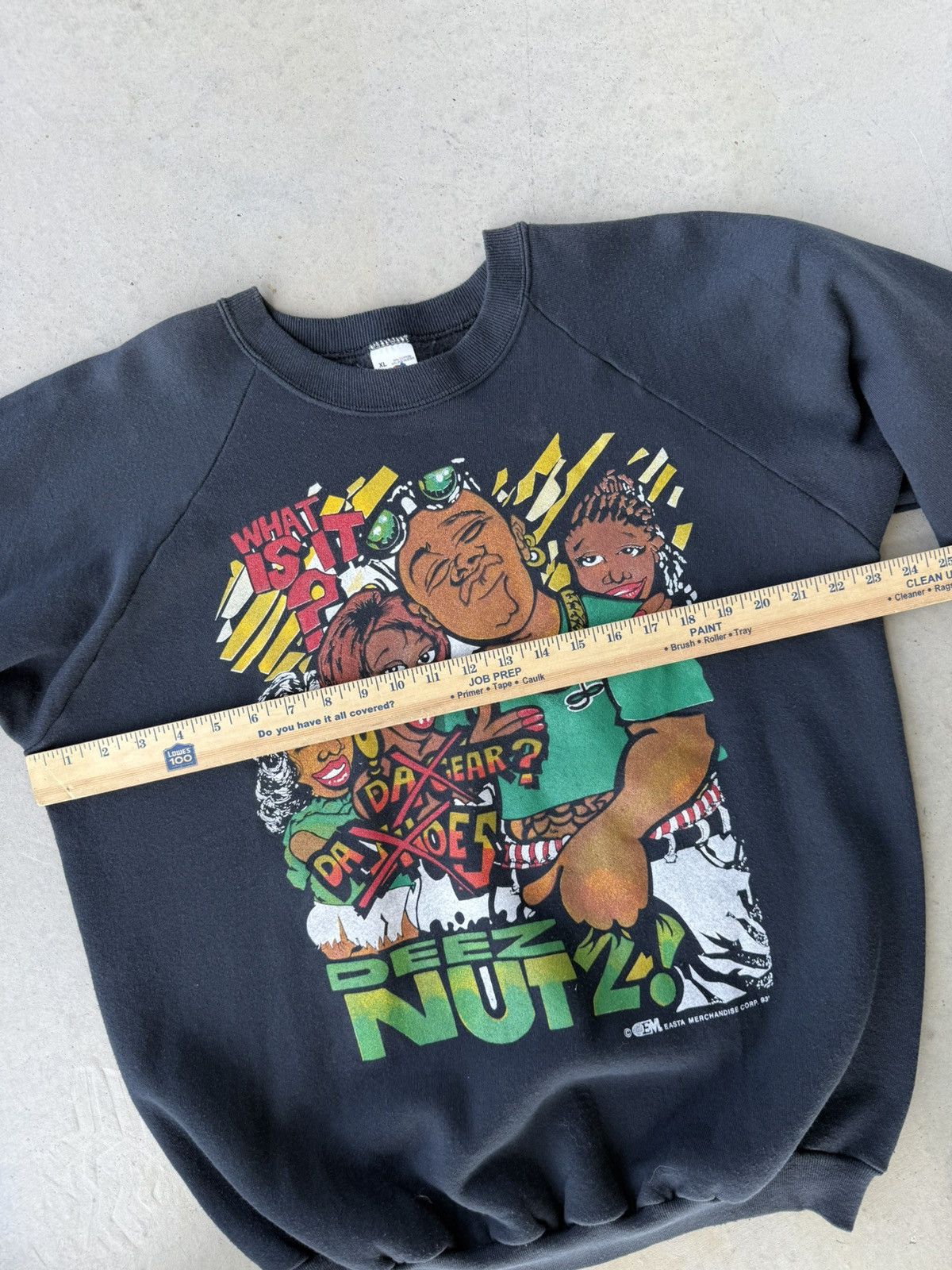 Vintage Vintage 90s Black Love What Is That, Deez Nutz Hbcu Crewneck Size US XL / EU 56 / 4 - 5 Thumbnail
