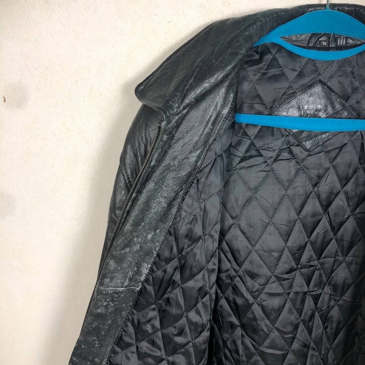 Planet Hollywood Vintage 90s Planet Hollywood Guam USA Leather Jacket Size US XL / EU 56 / 4 - 13 Thumbnail