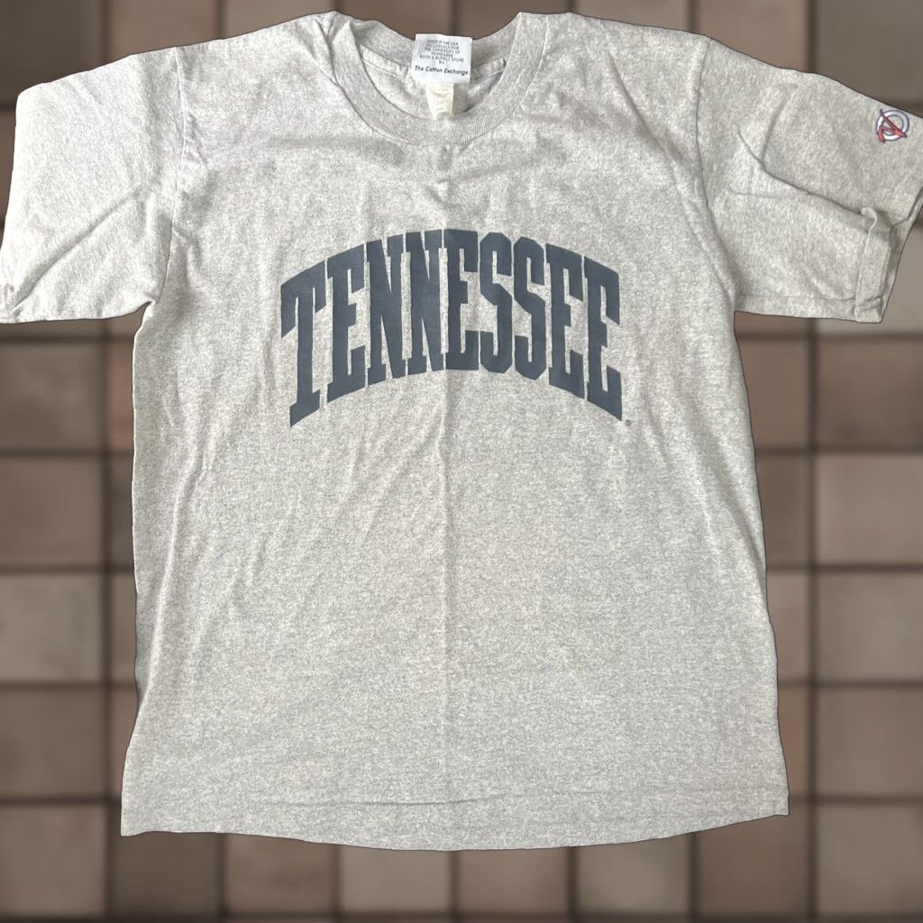 Vintage VINTAGE Private Stock Tennessee Single Stitch T-Shirt Large Gray 80s 90s College Football Mens Size US L / EU 52-54 / 3 - 1 Thumbnail