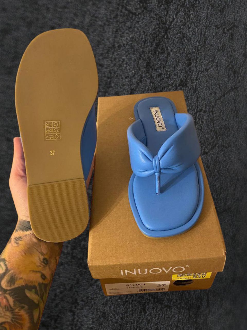 Other Stylish Inuovo Leather Flip-Flops - Size 36 - Summer Sale! Size US 5 / IT 35 - 4 Thumbnail