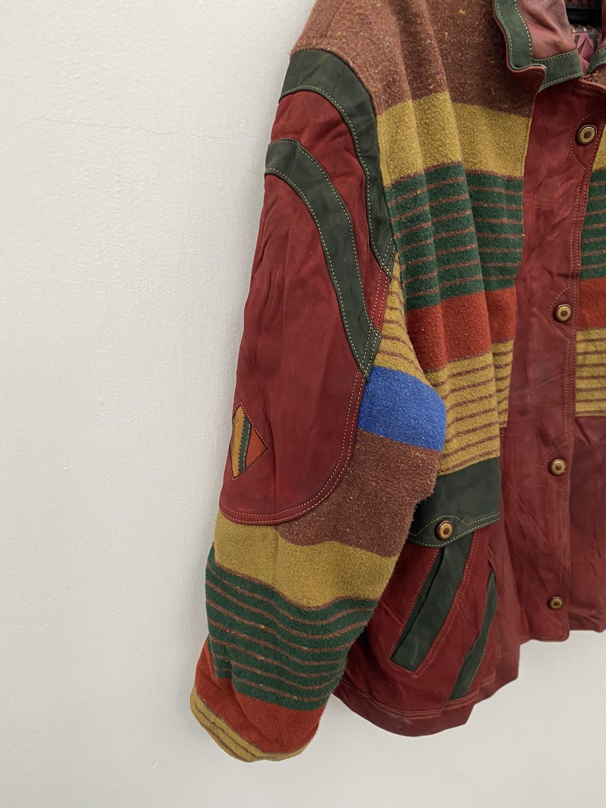 RECTO × Vintage KOREA BRAND MIX WOOL LEATHER JACKET Size US M / EU 48-50 / 2 - 5 Thumbnail