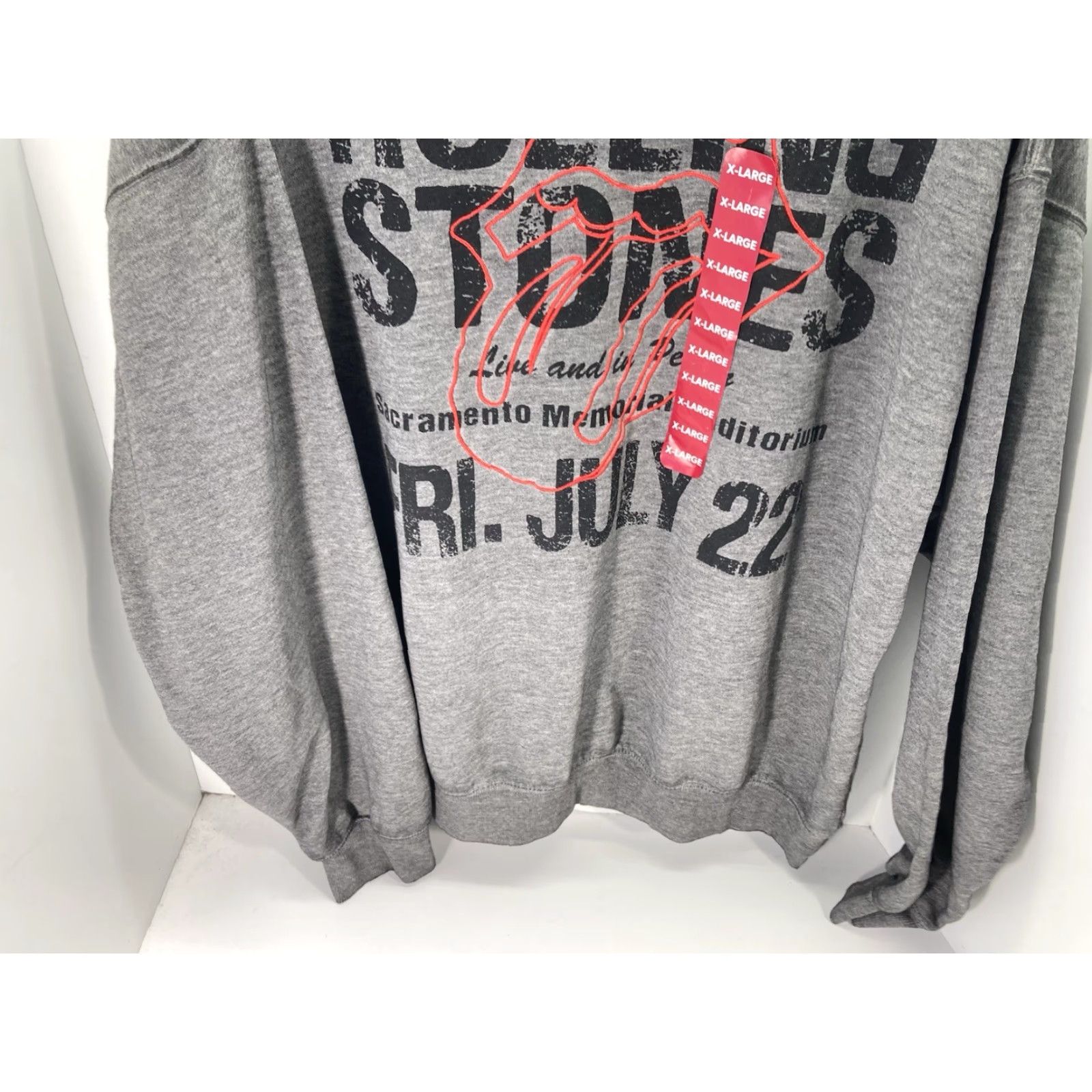Vintage Rolling Stones Sweatshirt Women Gray XL Band Long Sleeve Pullover NWT Size XL / US 12-14 / IT 48-50 - 3 Thumbnail