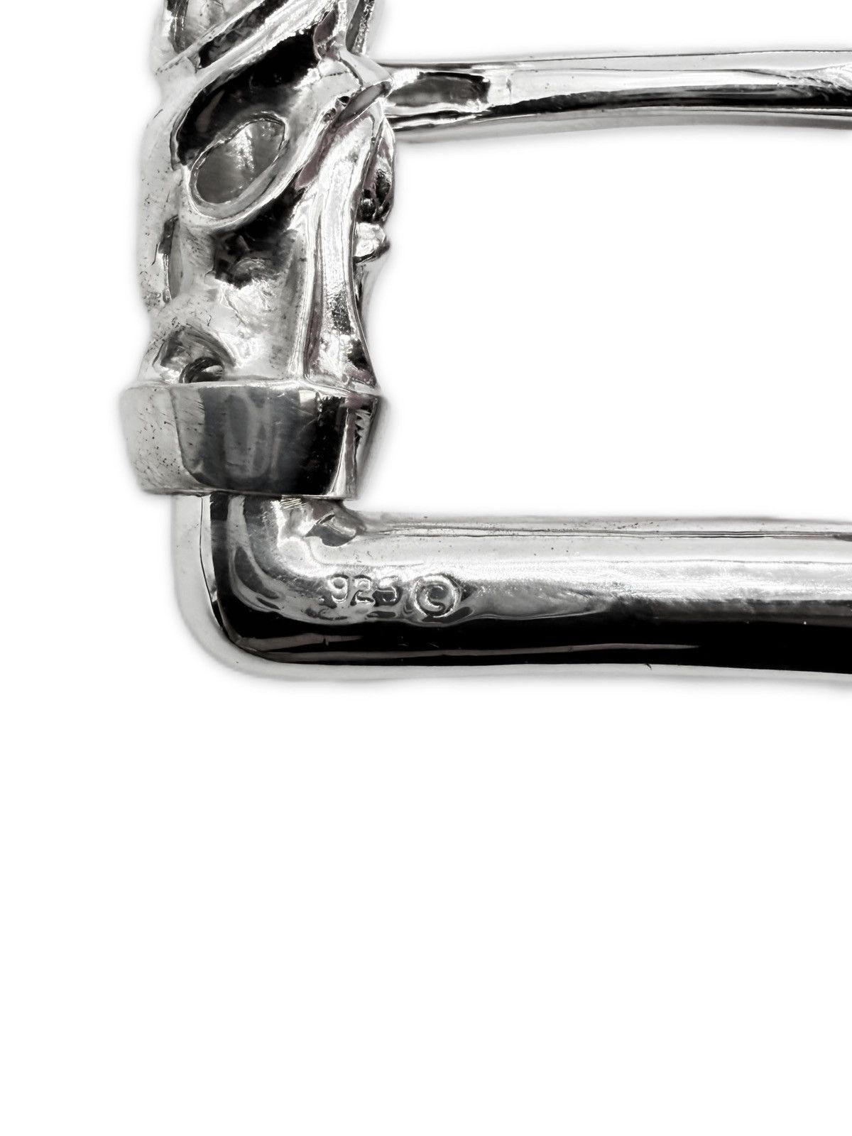 Chrome Hearts Chrome Hearts Pyramid Stud Leather Rhodium Pink Roller Belt Size 34 - 7 Thumbnail
