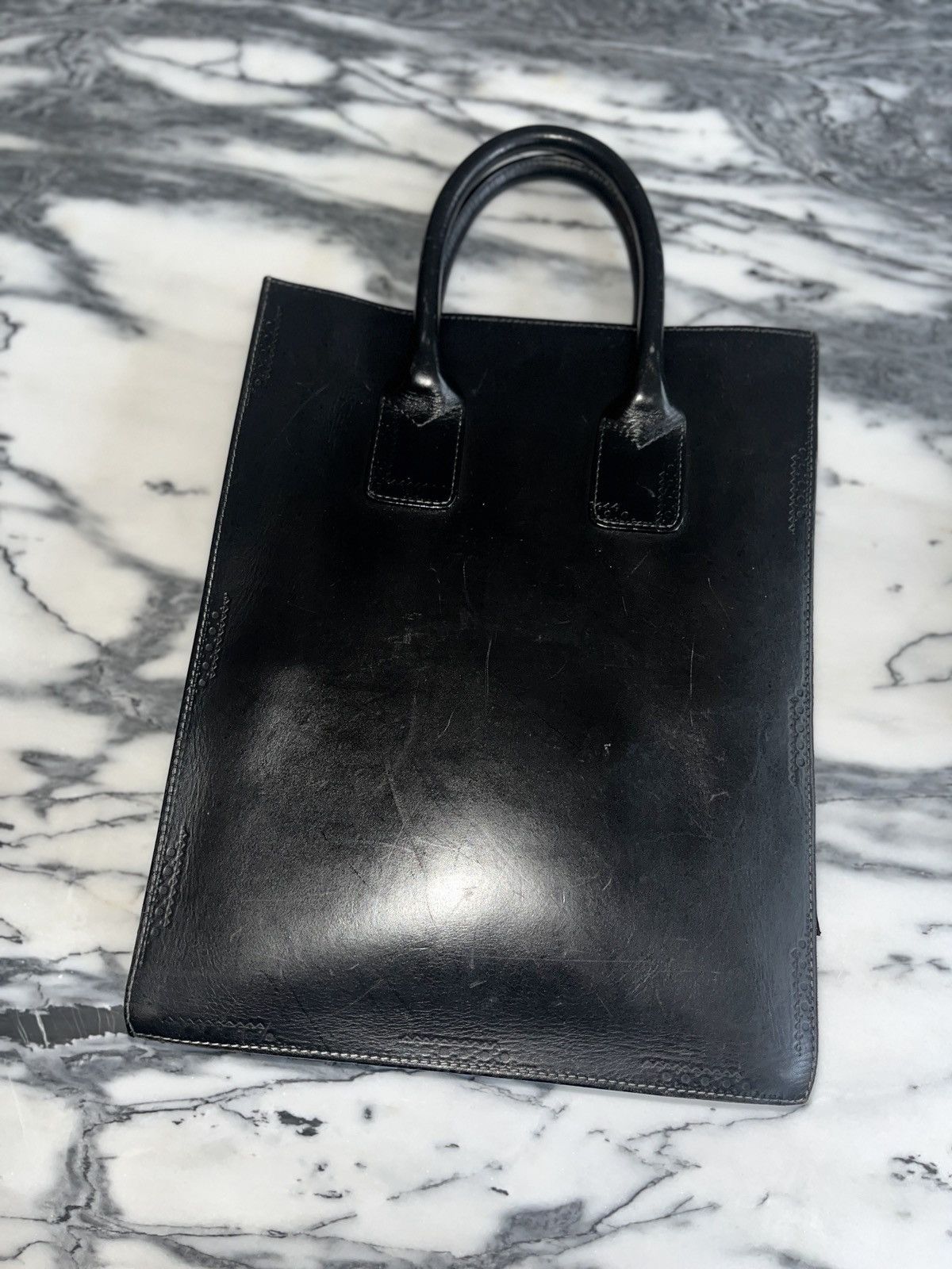 Kris Van Assche KRISVANASSCHE Archive Leather Tote Bag Size ONE SIZE - 5 Thumbnail