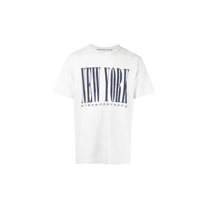 Alexander Wang Alexander Wang FW22 Printed Crew Neck T-Shirt 0079 Size S / US 4 / IT 40 - 1 Thumbnail