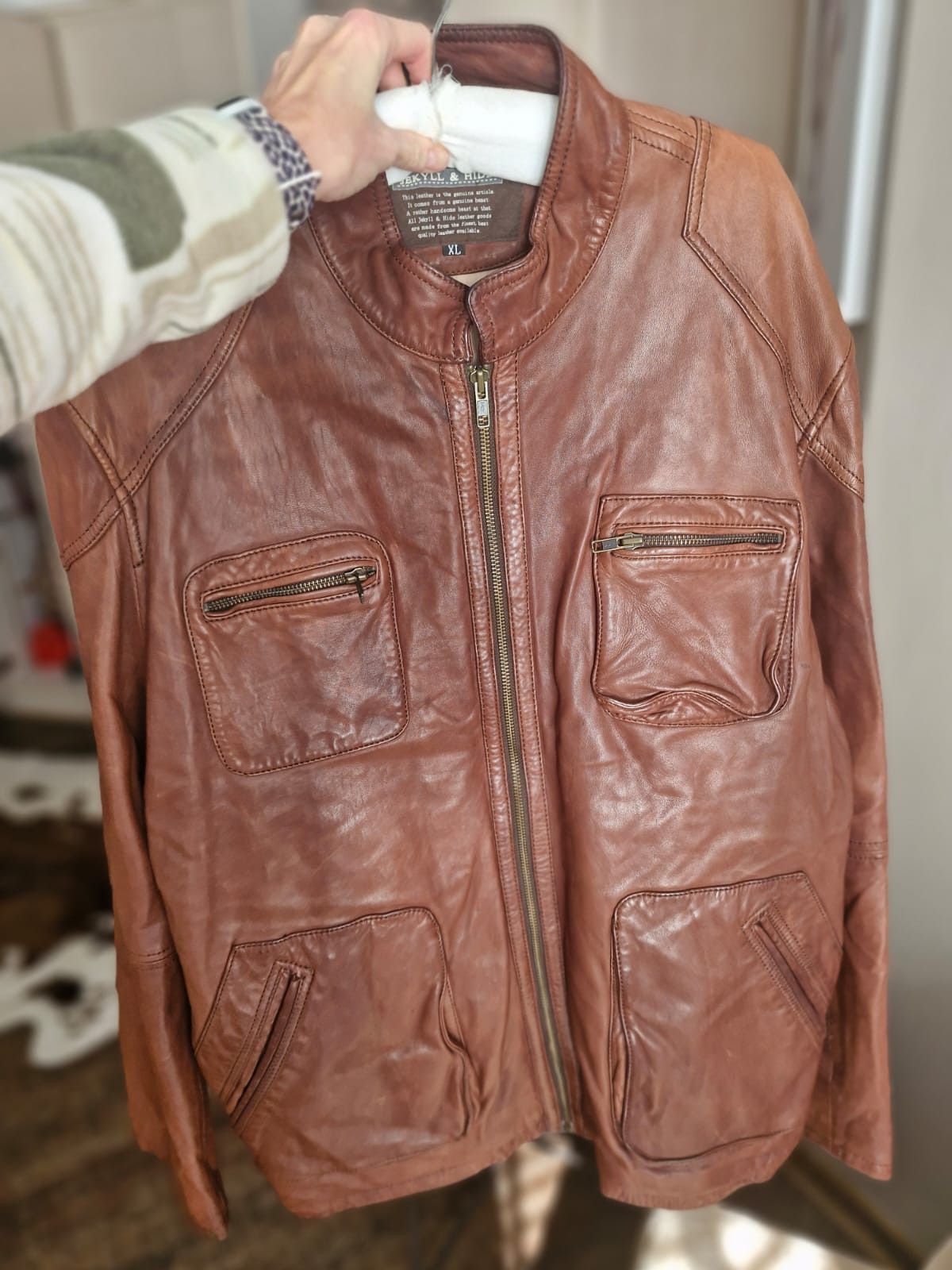 Other Jekyll & Hide Brown Leather Jacket – XL • Genuine Leather Size US XL / EU 56 / 4 - 8 Thumbnail
