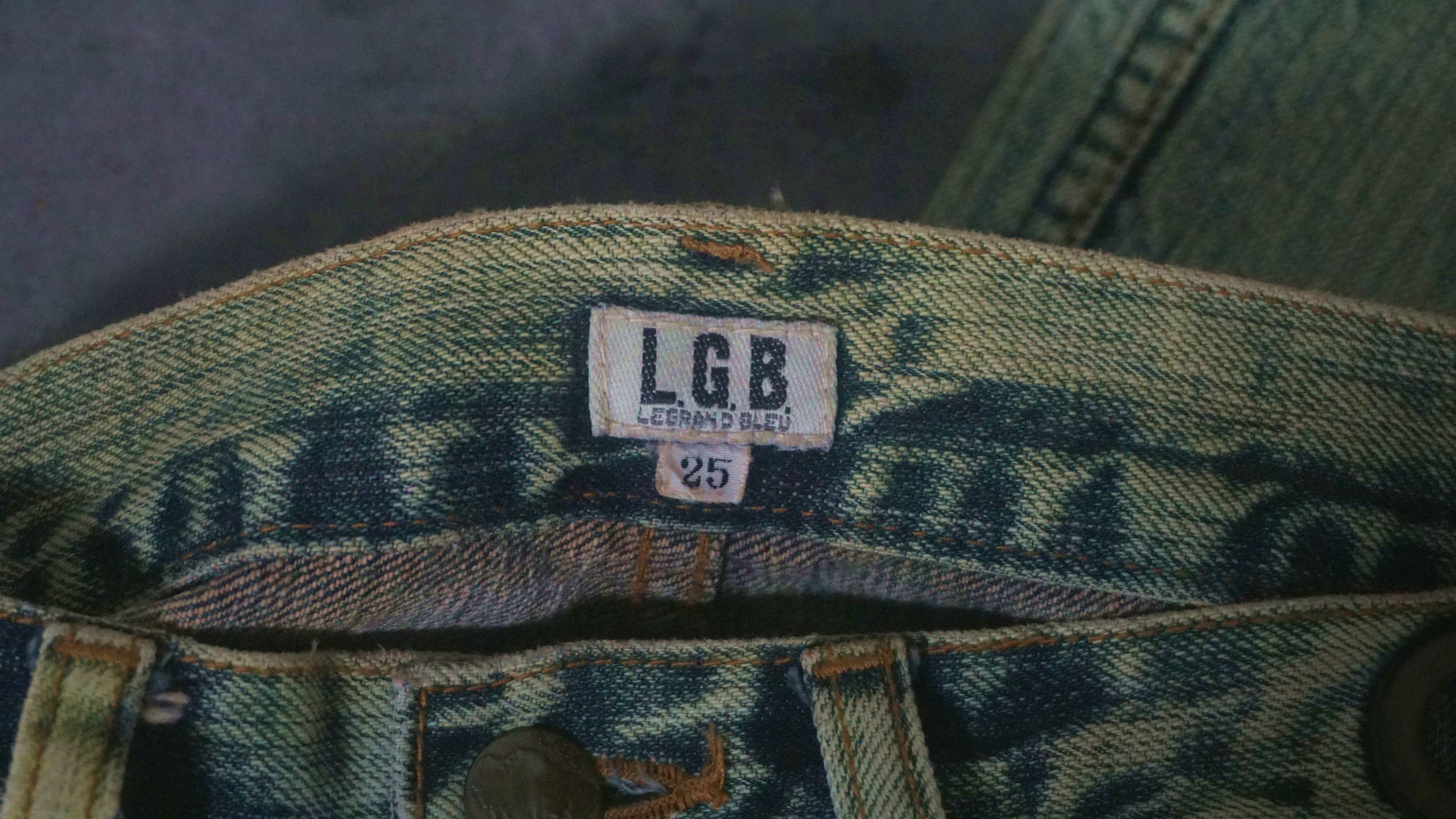 If Six Was Nine LGB Crazy Wolf Patchwork Jeans Size US 30 / EU 46 - 8 Thumbnail