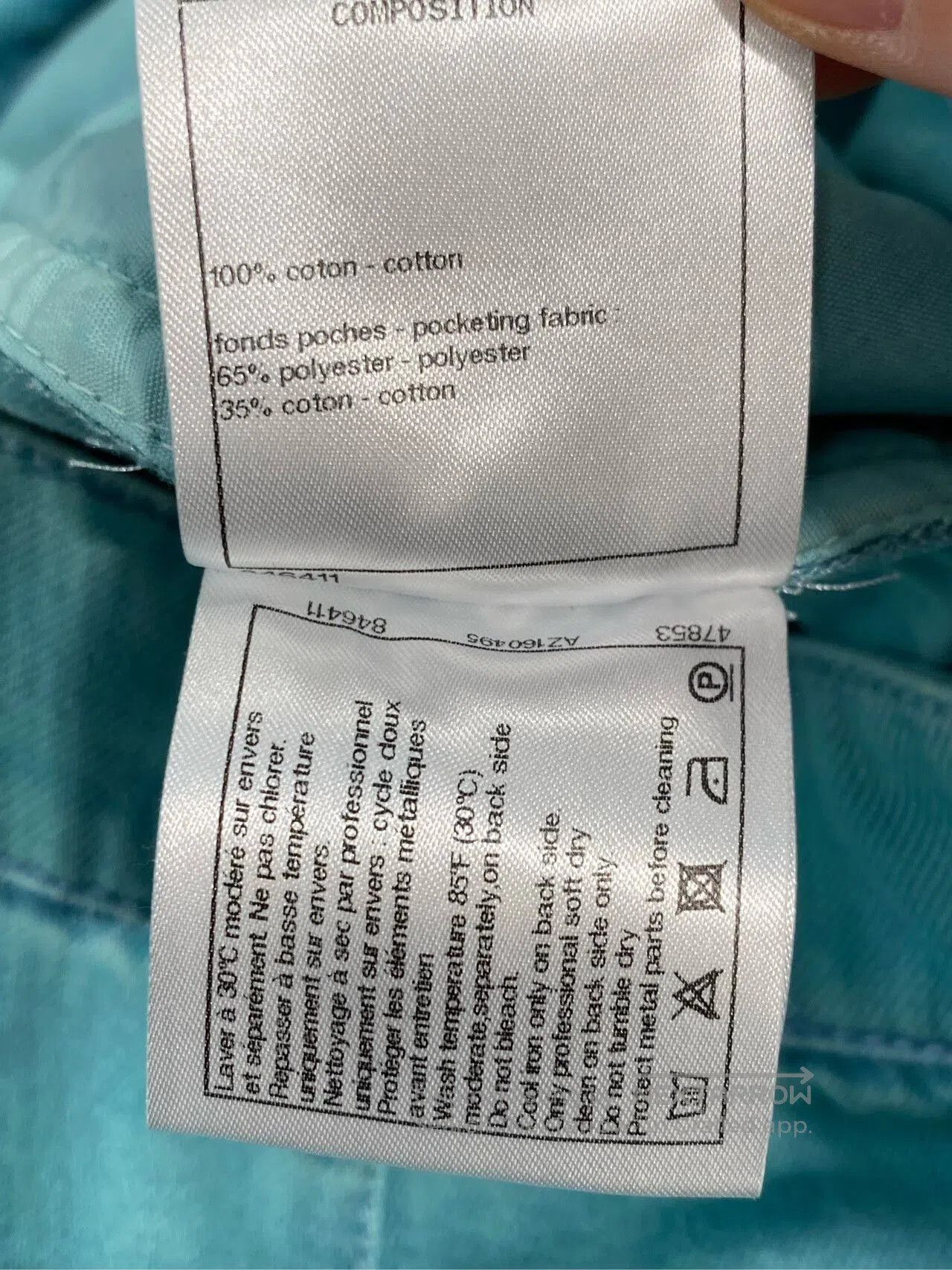 Chanel Chanel 2021 Blue Wide-Leg Jeans. Size US 36 / EU 52 - 5 Thumbnail