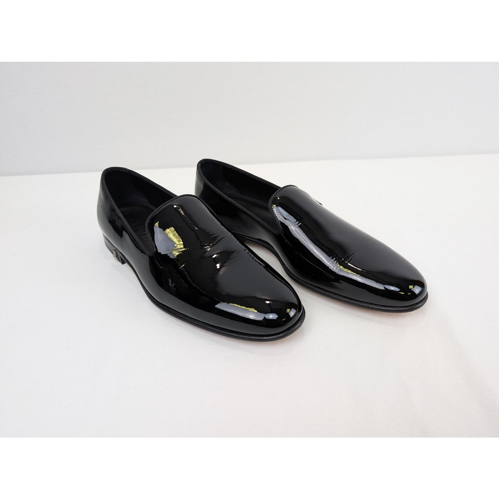 Lanvin o1rshd1 Patent Leather Loafer Shoe Boots in Black Size US 11 / EU 44 - 7 Thumbnail