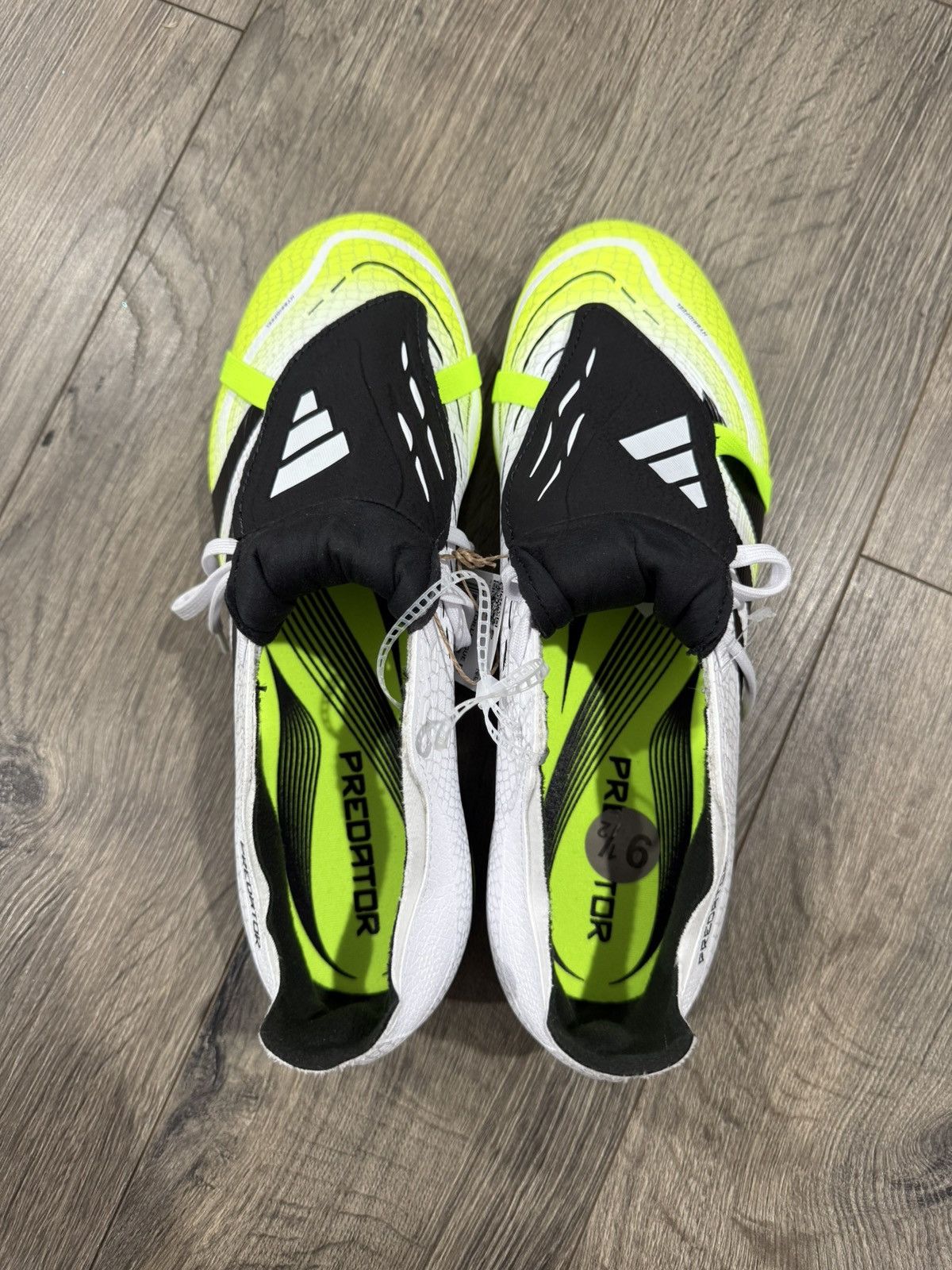 Adidas Adidas Predator League FT FG Cloud White Lucid Lemon Sz 9.5M Size US 9.5 / EU 42-43 - 4 Thumbnail