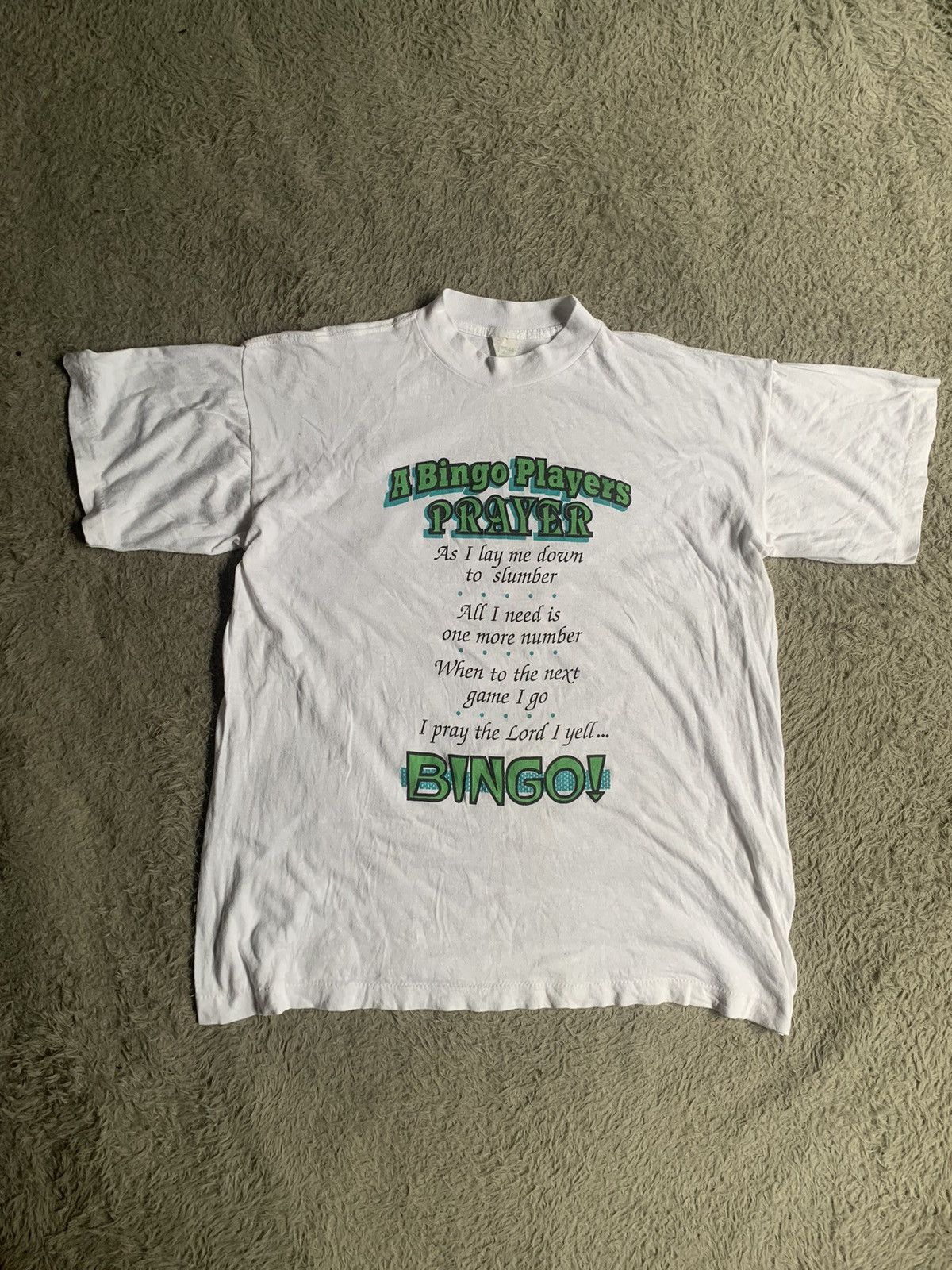 Vintage Vintage 90s Humor Quotes Bingo Tee Size US XL / EU 56 / 4 - 1 Thumbnail