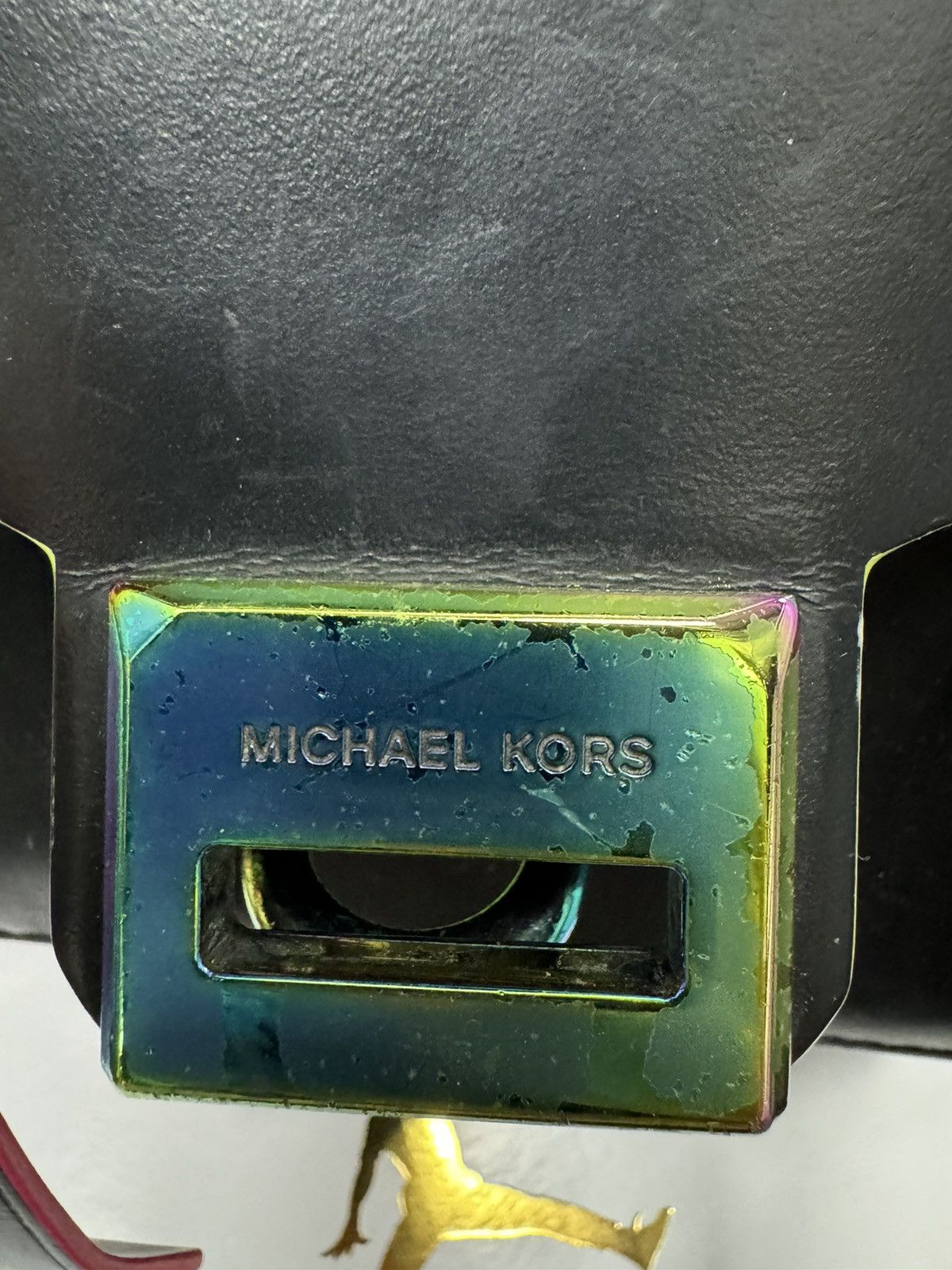 Michael Kors Michael Kors Manhattan Medium Contrast-Trim Leather Satchel Size ONE SIZE - 4 Thumbnail