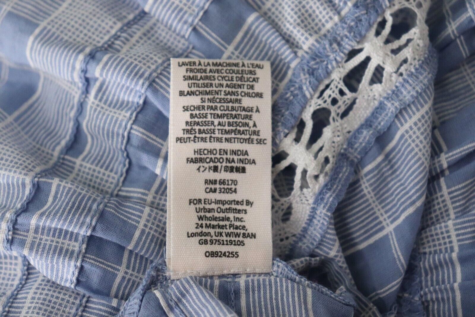 Free People Free People Women XS Blue Out of Time Tunic Blouse Plaid Top Size XS / US 0-2 / IT 36-38 - 5 Thumbnail