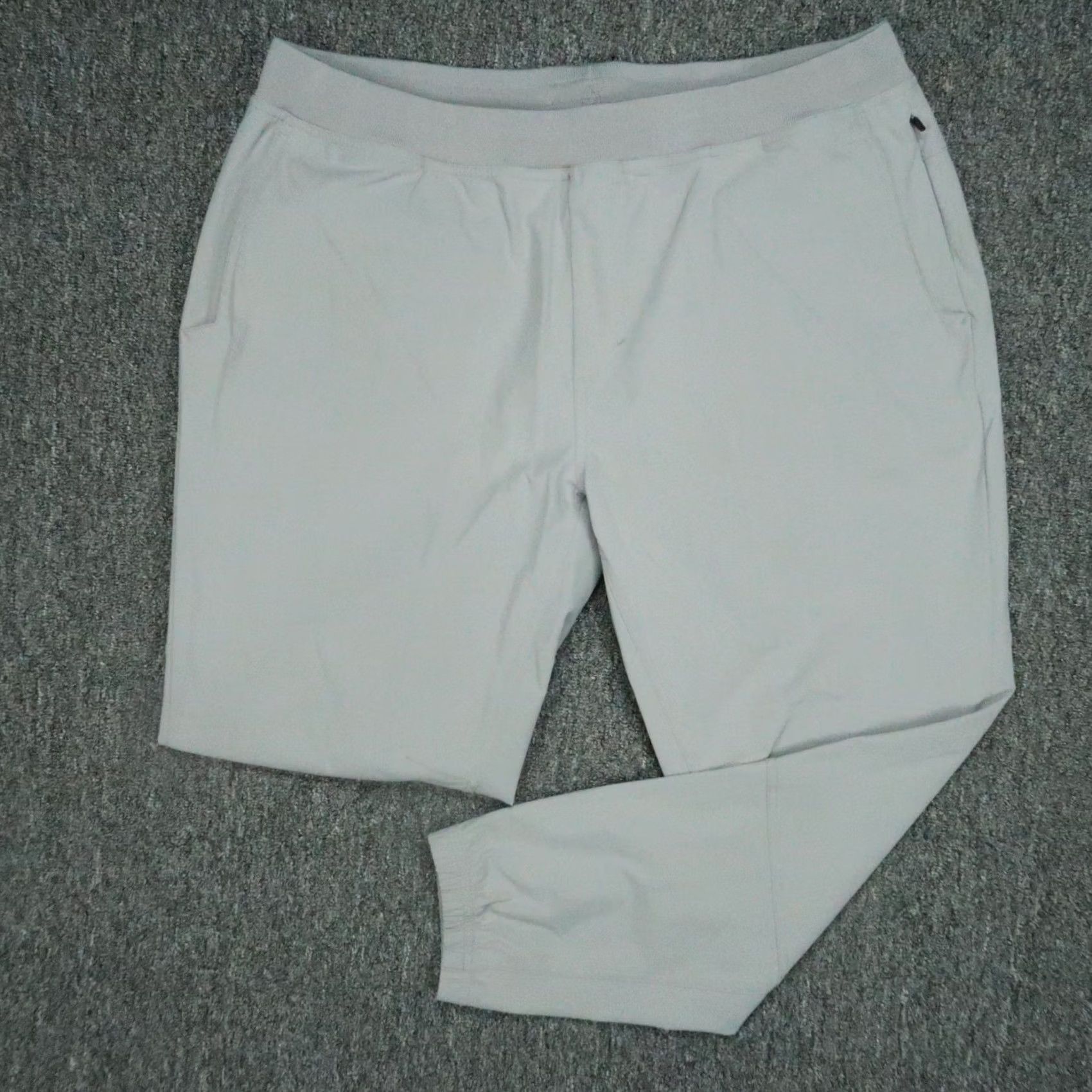 Vintage Legends Pants Mens 2XL Gray Jogger Zip Pocket Athletic Stretch 2XL Pants Tapered Inseam 29 in Jogger Sportswear Activewear Size US 39 - 2 Thumbnail