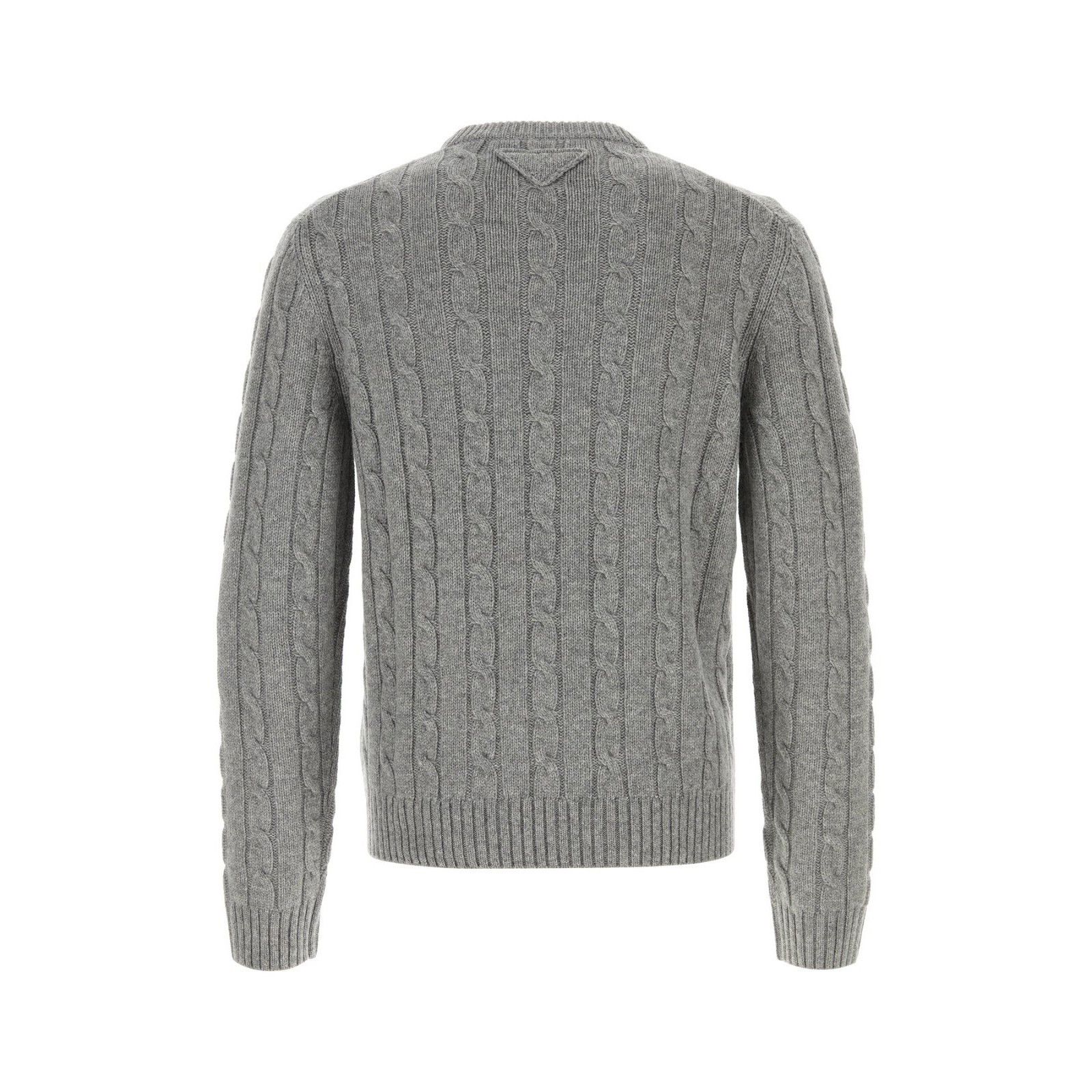 Prada PRADA Gray Cashmere Sweater New & Authentic (Men's size:54;) Size US L / EU 52-54 / 3 - 2 Thumbnail