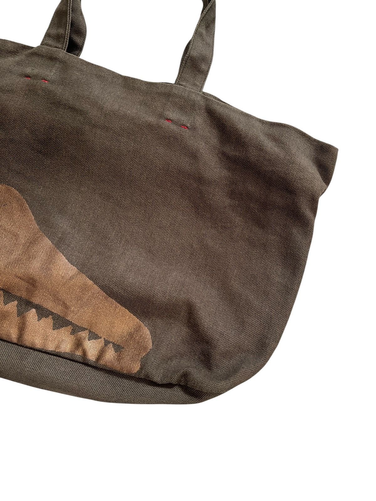 Y's 1990s Y’s For Living Crocodile Motif Canvas Boston Bag Size ONE SIZE - 5 Thumbnail