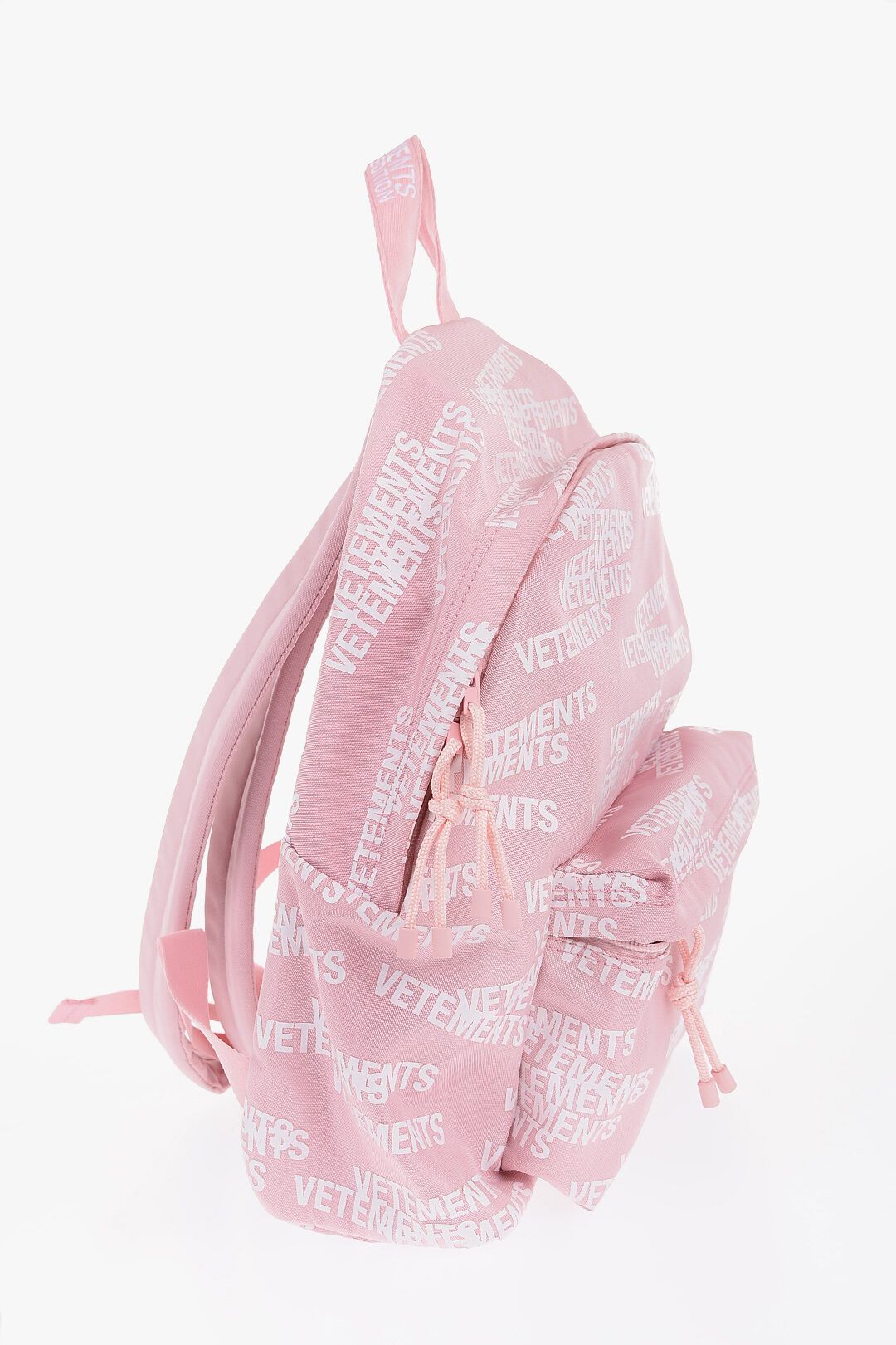 Vetements og1mm0824 Size: OS / All-Over Logo Printed Nylon Backpack Size ONE SIZE - 2 Thumbnail