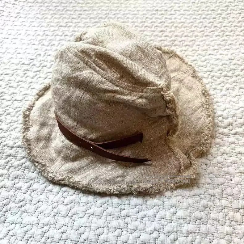 Kapital Kapital Linen 2TONE PIZZA HAT | Grailed