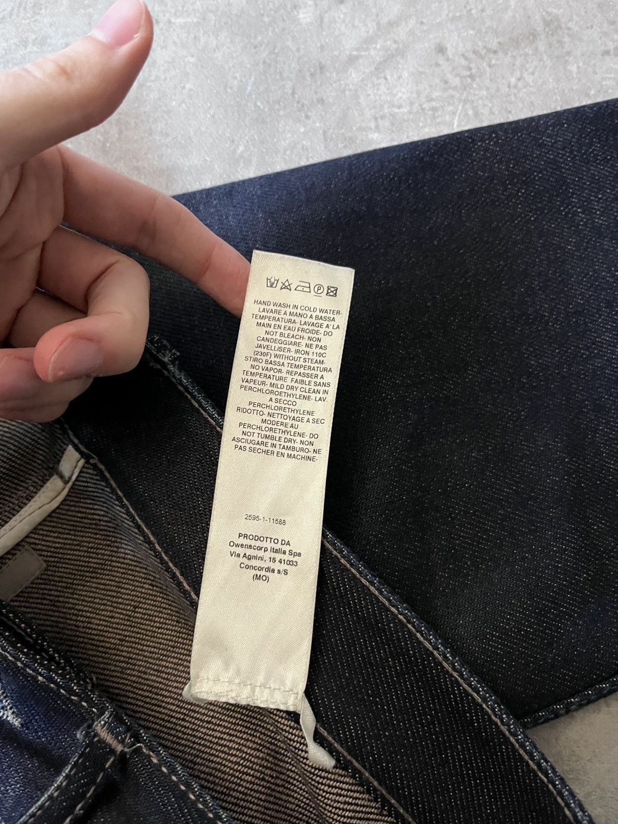 Rick Owens Rick Owens F/W 18 Sisyphus selvedge denim jeans navy Size US 31 - 17 Thumbnail